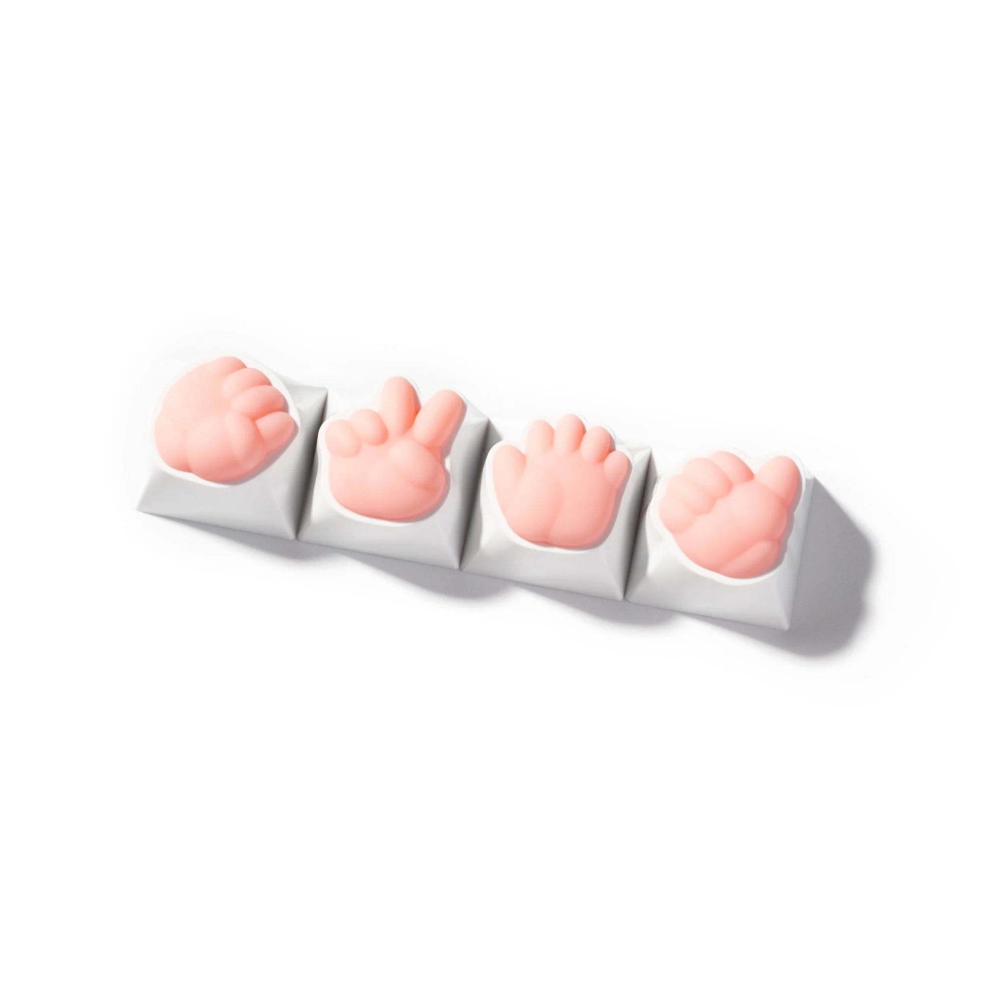 Rock Paper Scissors And Thumbs-Up Artisan Keycap - View 2