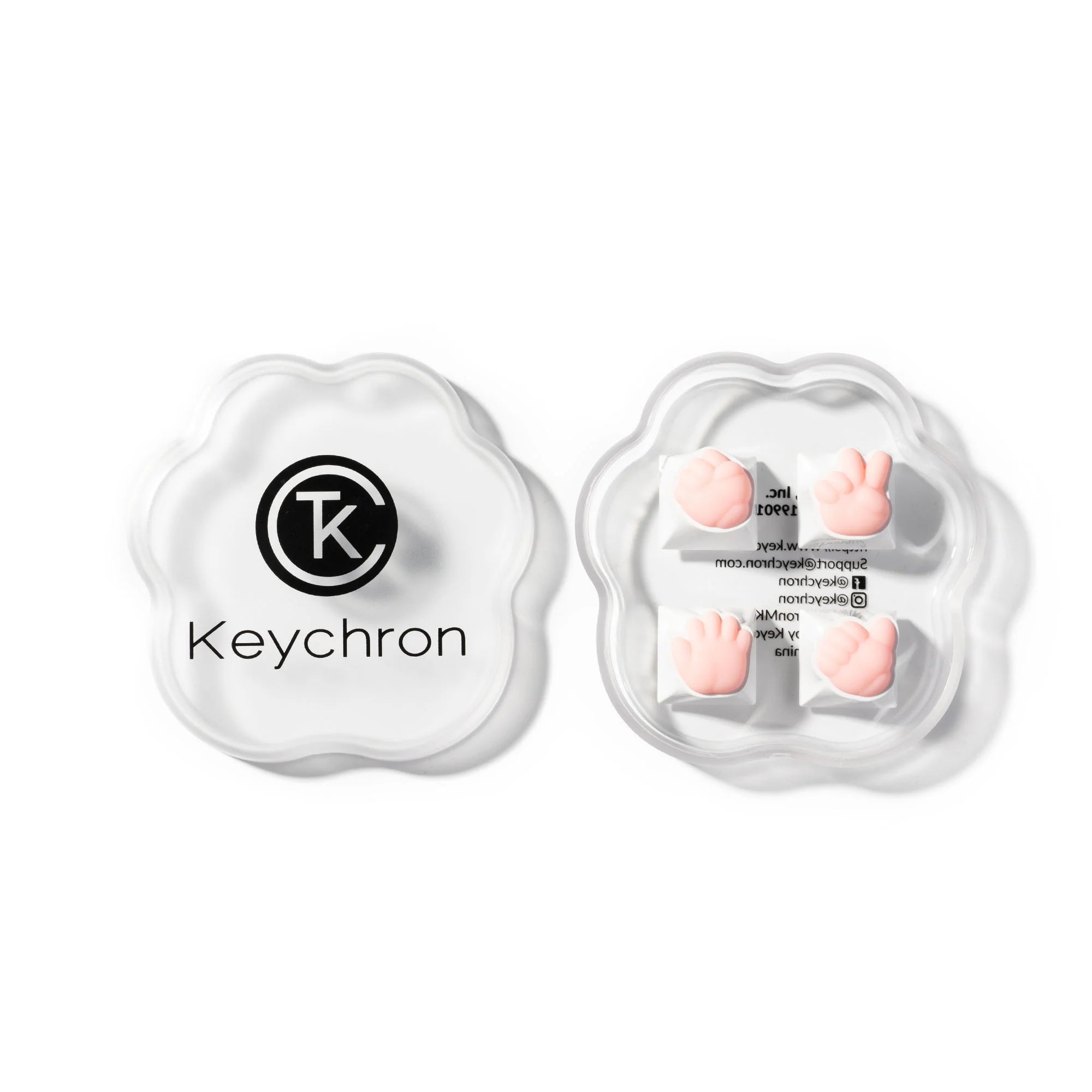 Rock Paper Scissors And Thumbs-Up Artisan Keycap - View 3