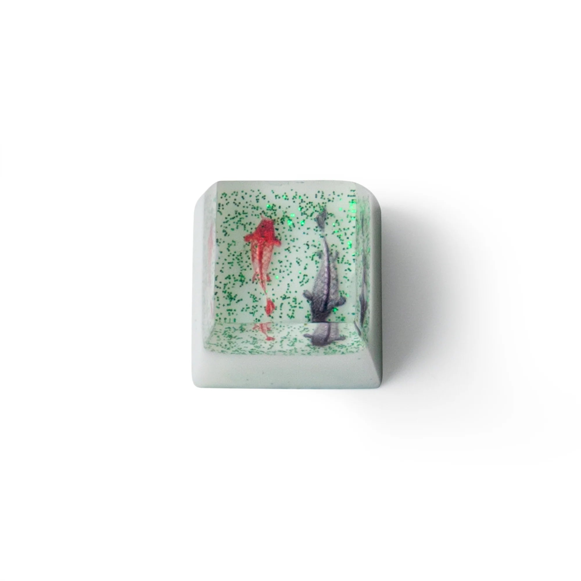 Elegant Goldfish Resin Artisan Keycap - View 2