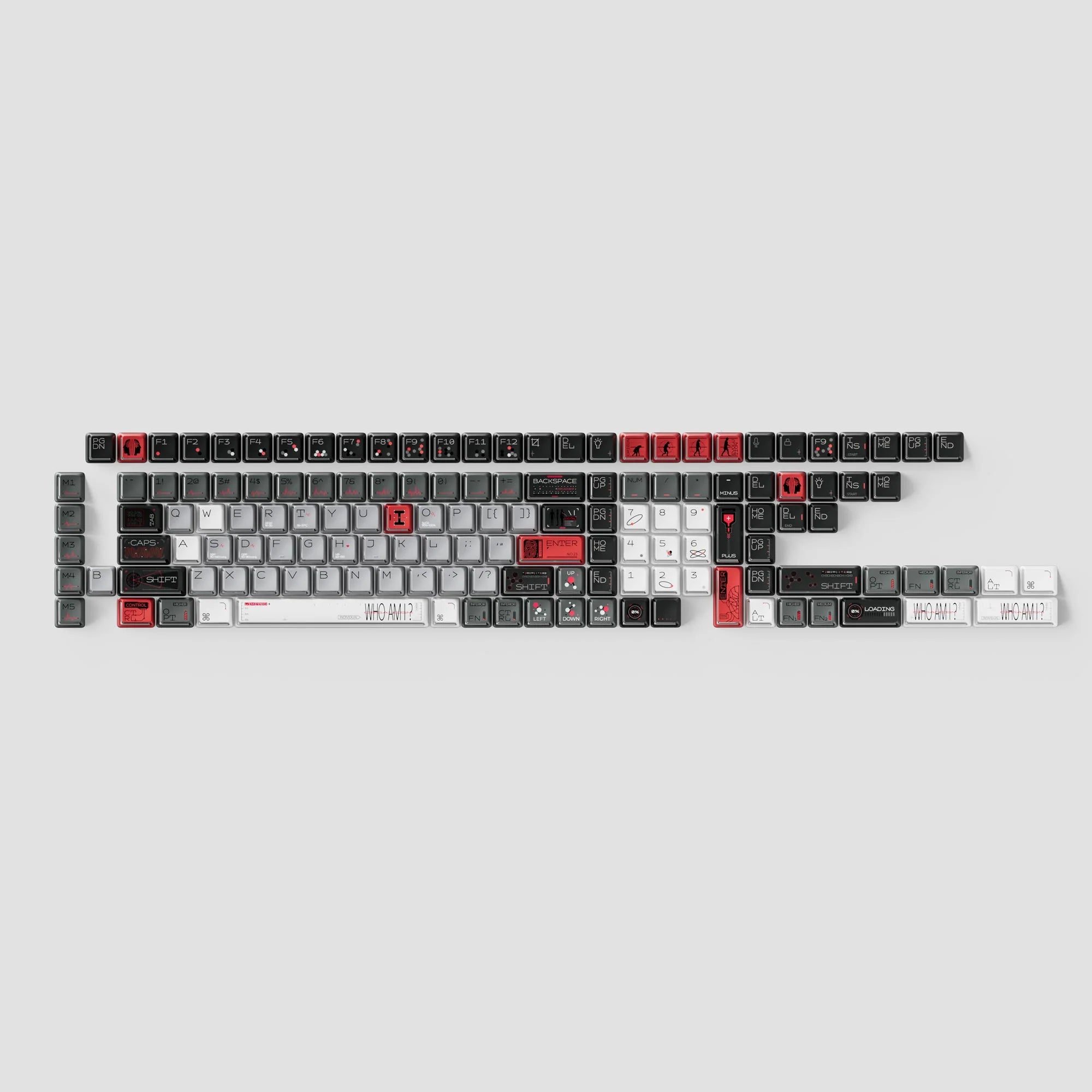 Bio-Individual - Nuclear Power Shine-through Dye-Sub PBT Full Keycap Set - View 4