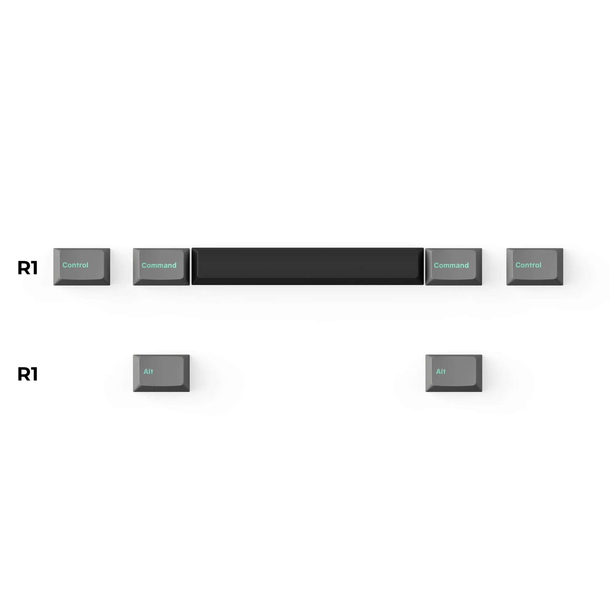 Cherry Profile Double - Shot PBT Full Set Keycaps - Hacker Mint - View 4
