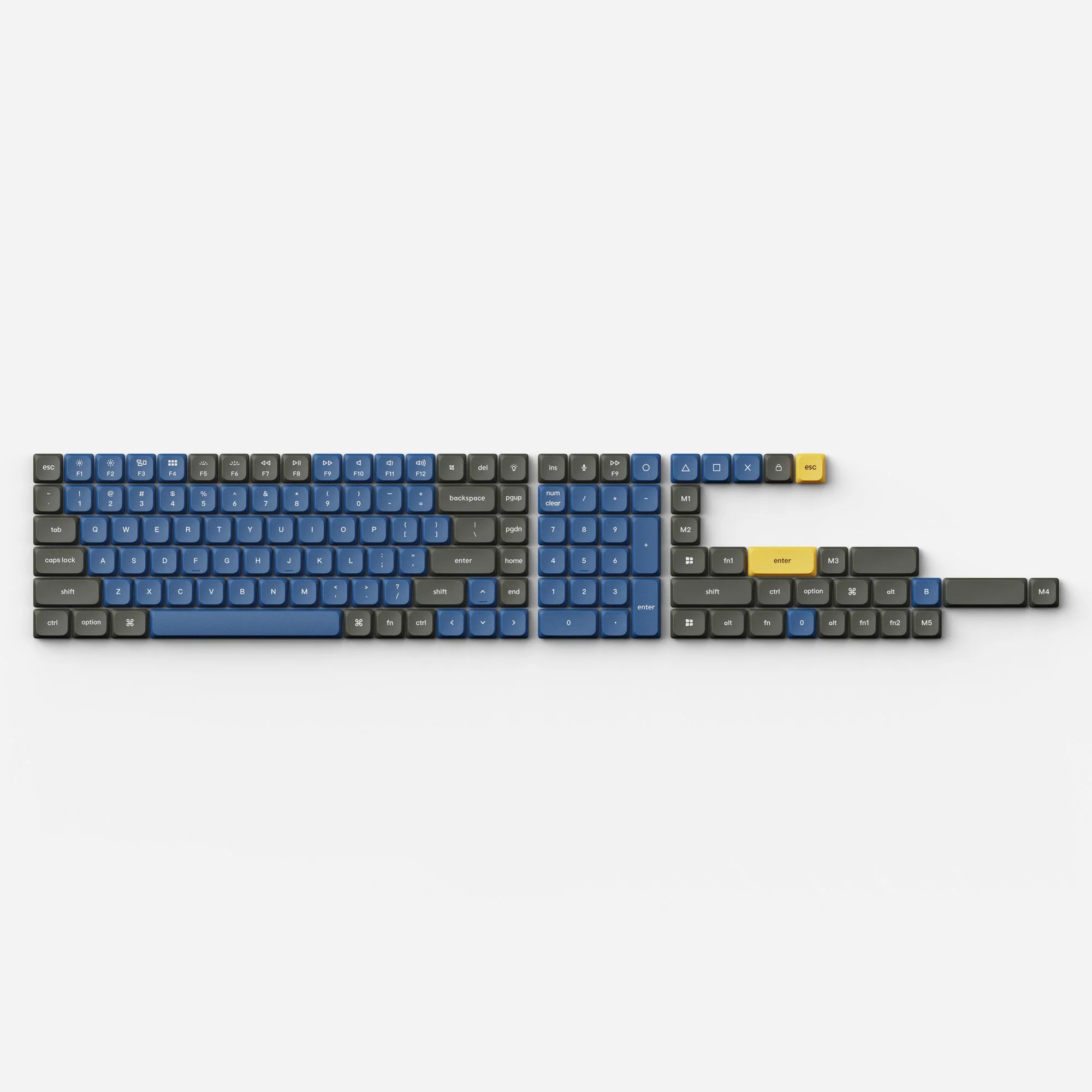 Low Profile Double Shot PBT LSA Keycap Set Version 2 - View 2