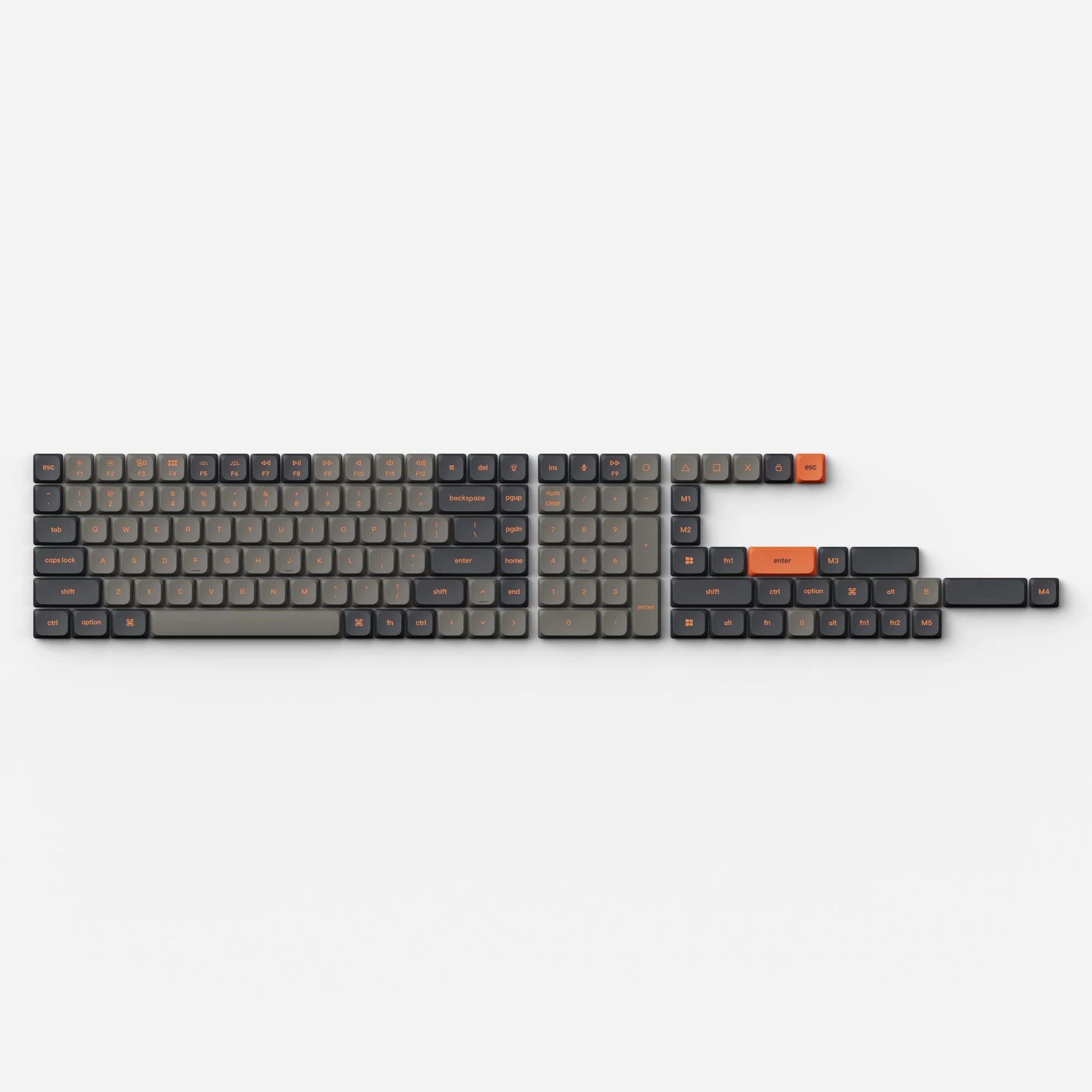 Low Profile Double Shot PBT LSA Keycap Set Version 2 - View 3