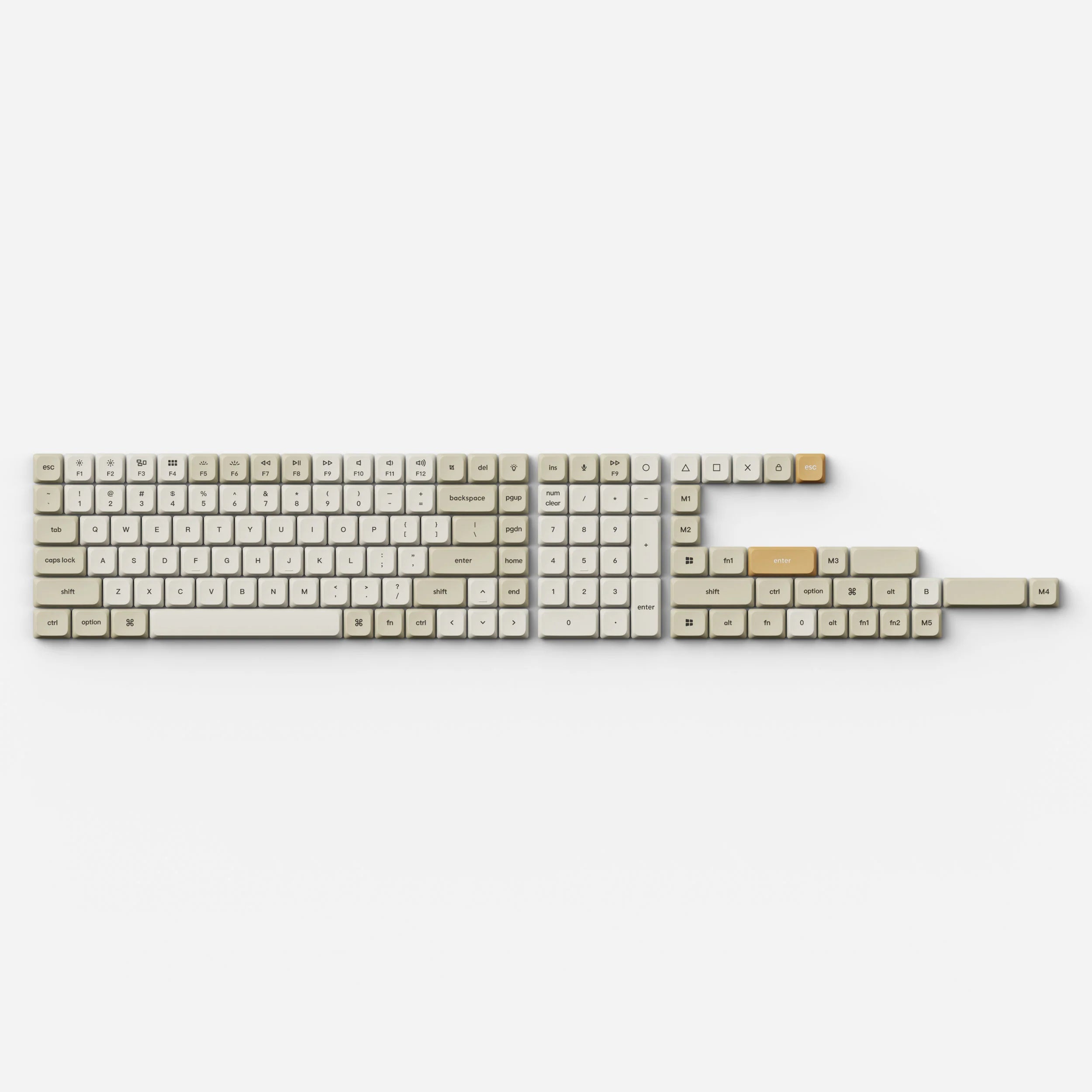 Low Profile Double Shot PBT LSA Keycap Set Version 2 - View 4