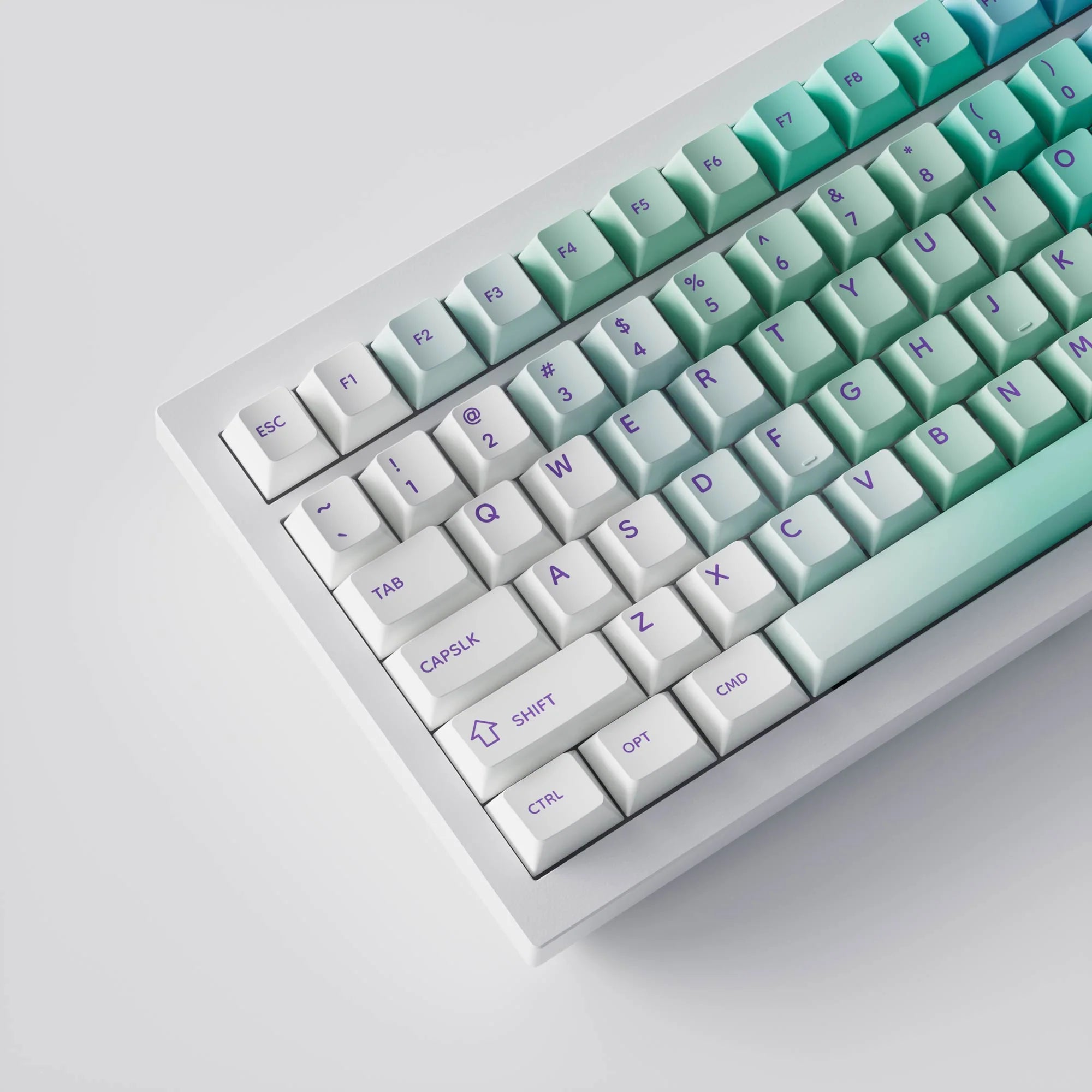 Cloud and Snow - Cherry Profile Dye-Sub PBT Full Keycap Set - View 2