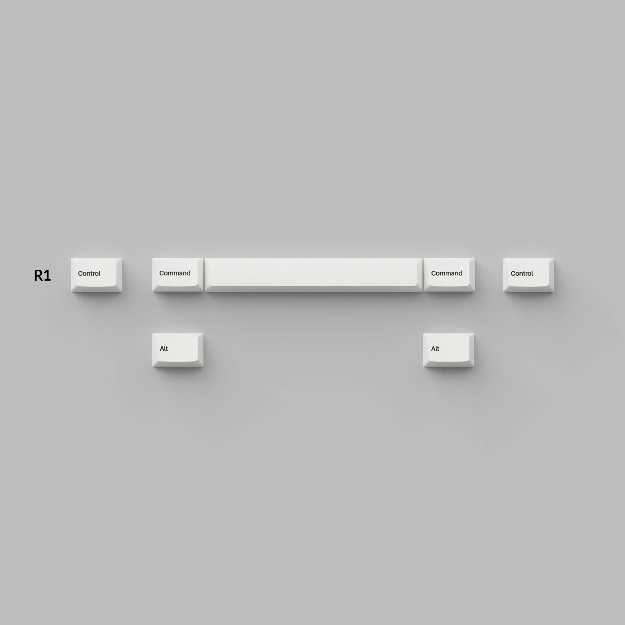 Cherry Profile Double - Shot PBT Full Set Keycaps - Black on White - Bow - View 3