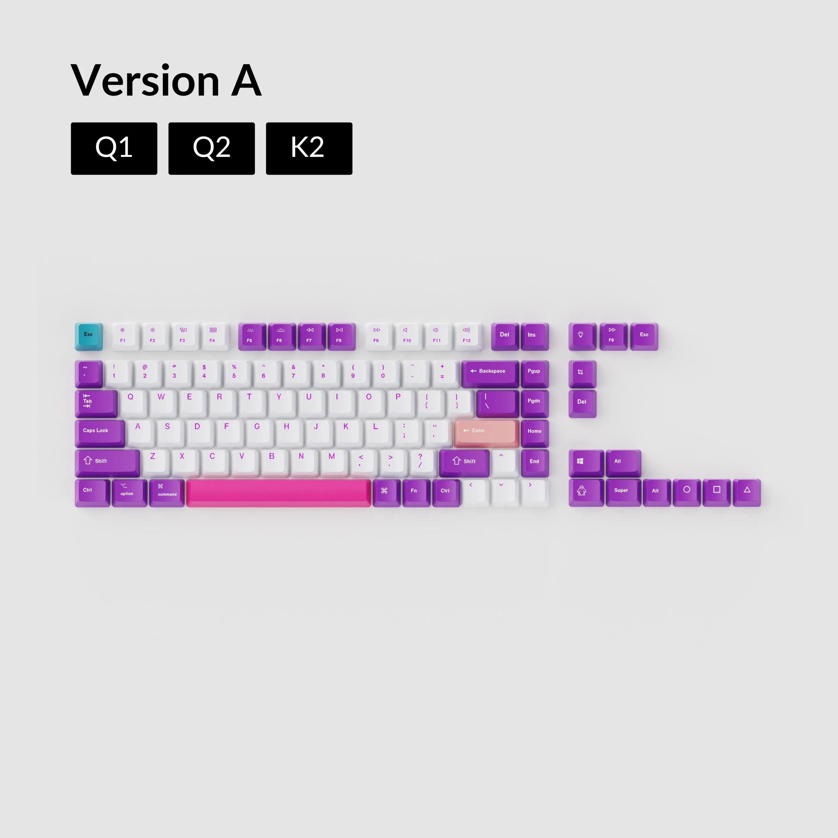 OEM Dye-Sub PBT Keycap Set - Unicorn - View 3