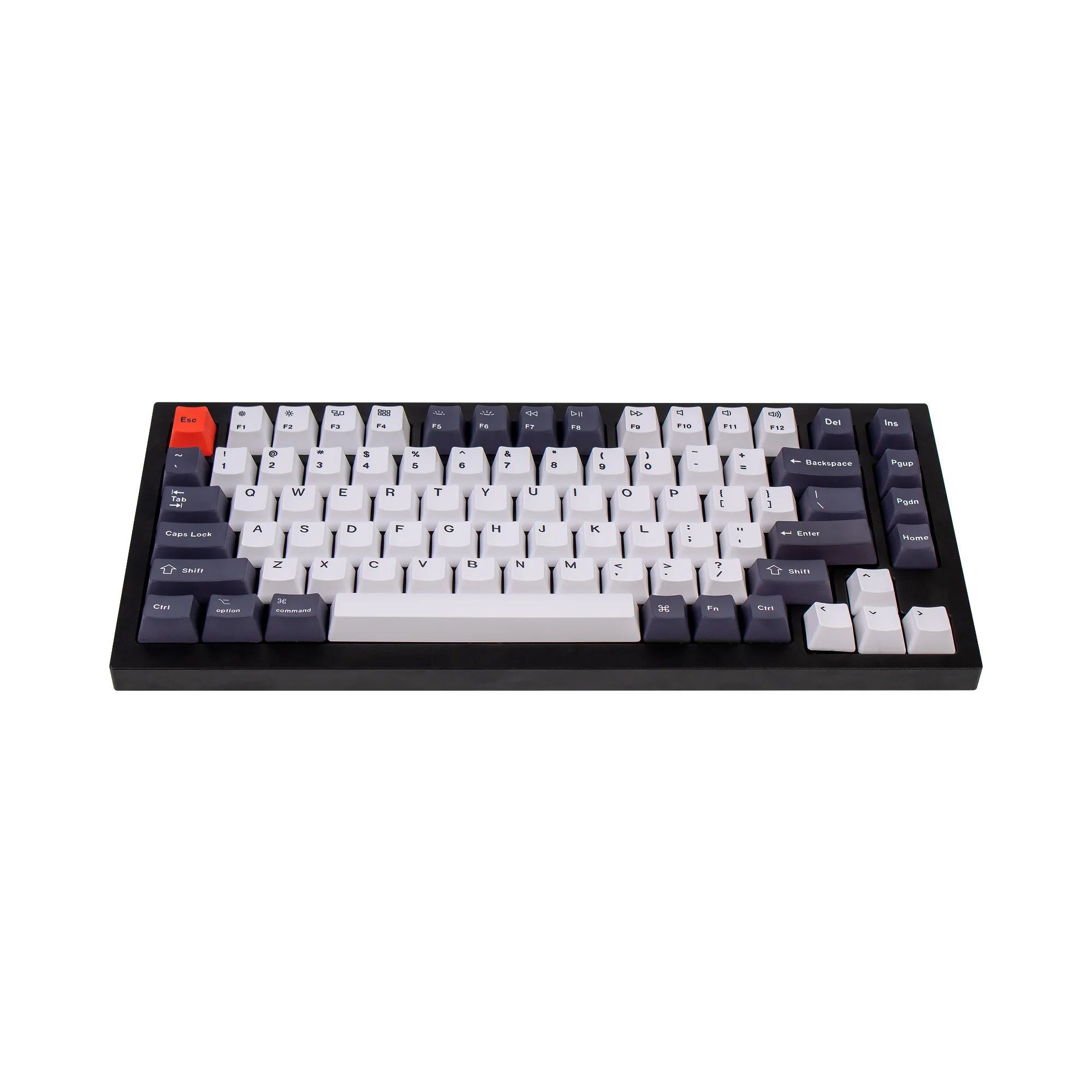 OEM Dye-Sub PBT Keycap Set - Bluish Black White - View 5