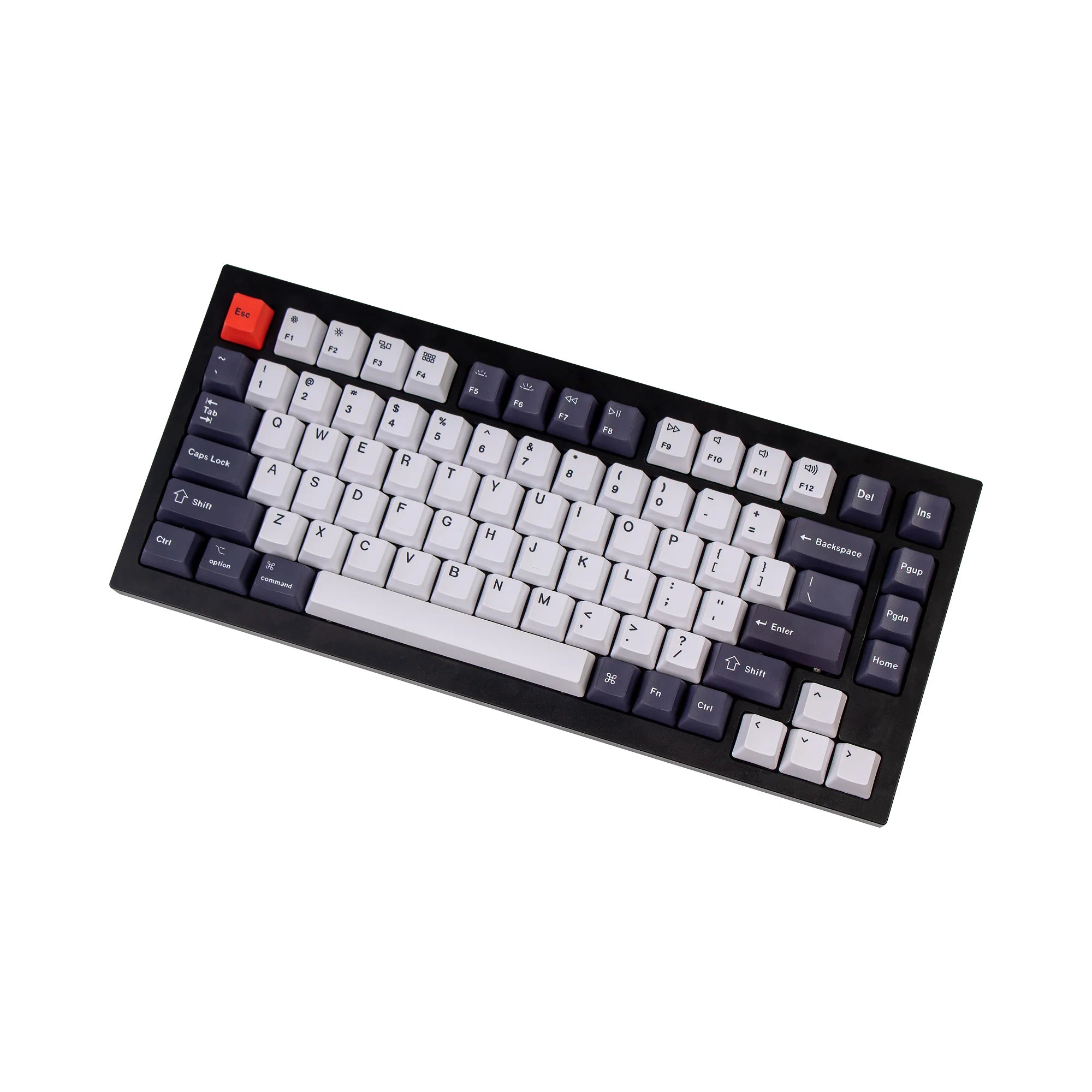 OEM Dye-Sub PBT Keycap Set - Bluish Black White - View 6
