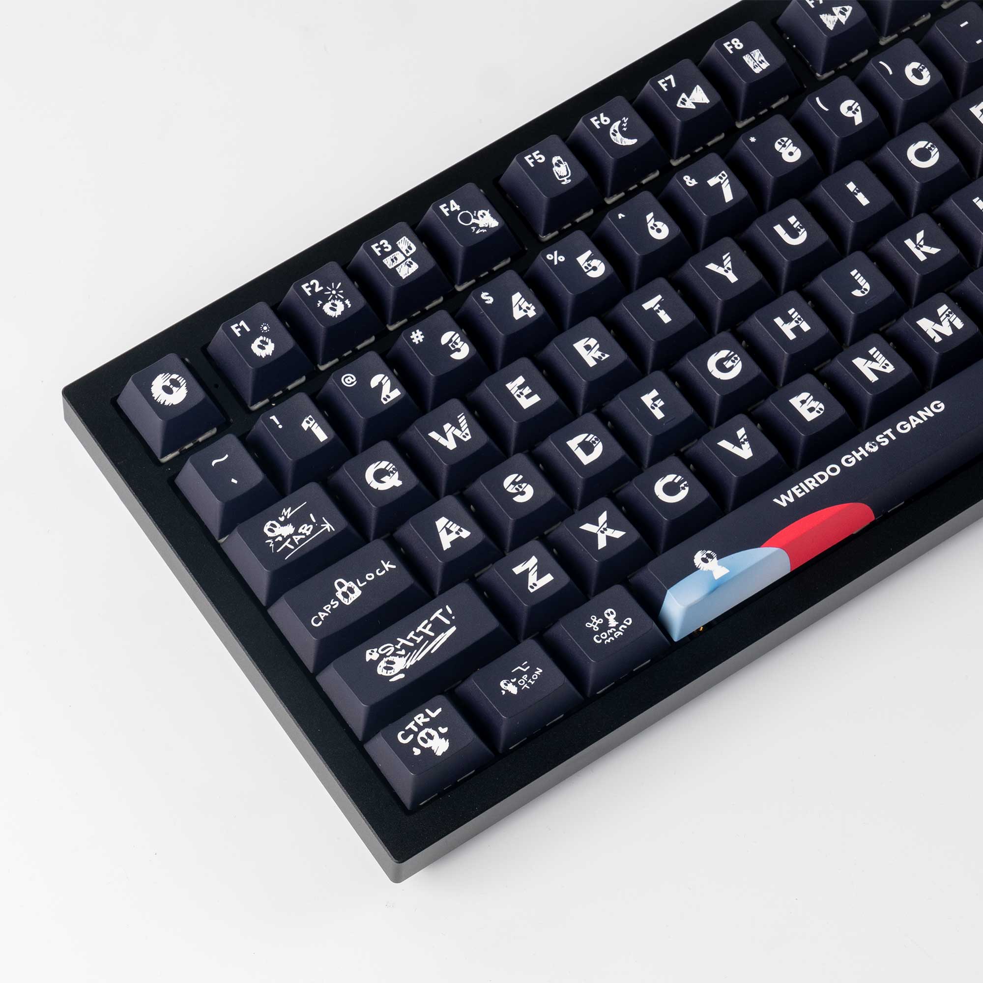 Weirdo Ghost Gang - Cherry Profile Dye-Sub PBT Full Keycap Set - View 3