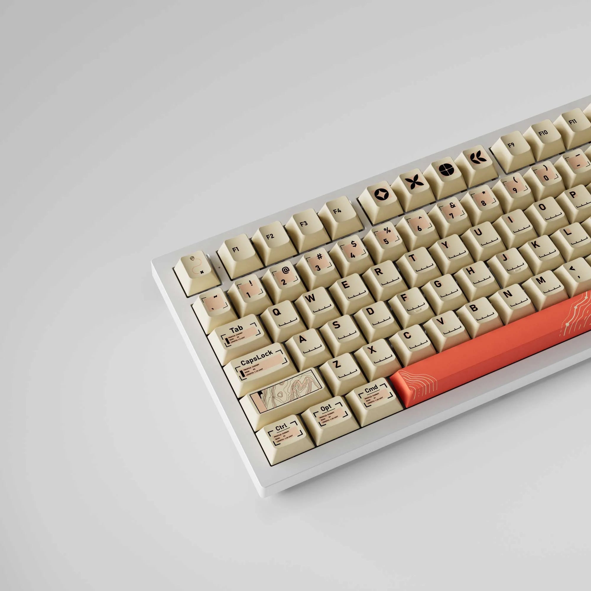 The Maps - Cherry Profile Dye-Sub PBT Full Keycap Set - View 2