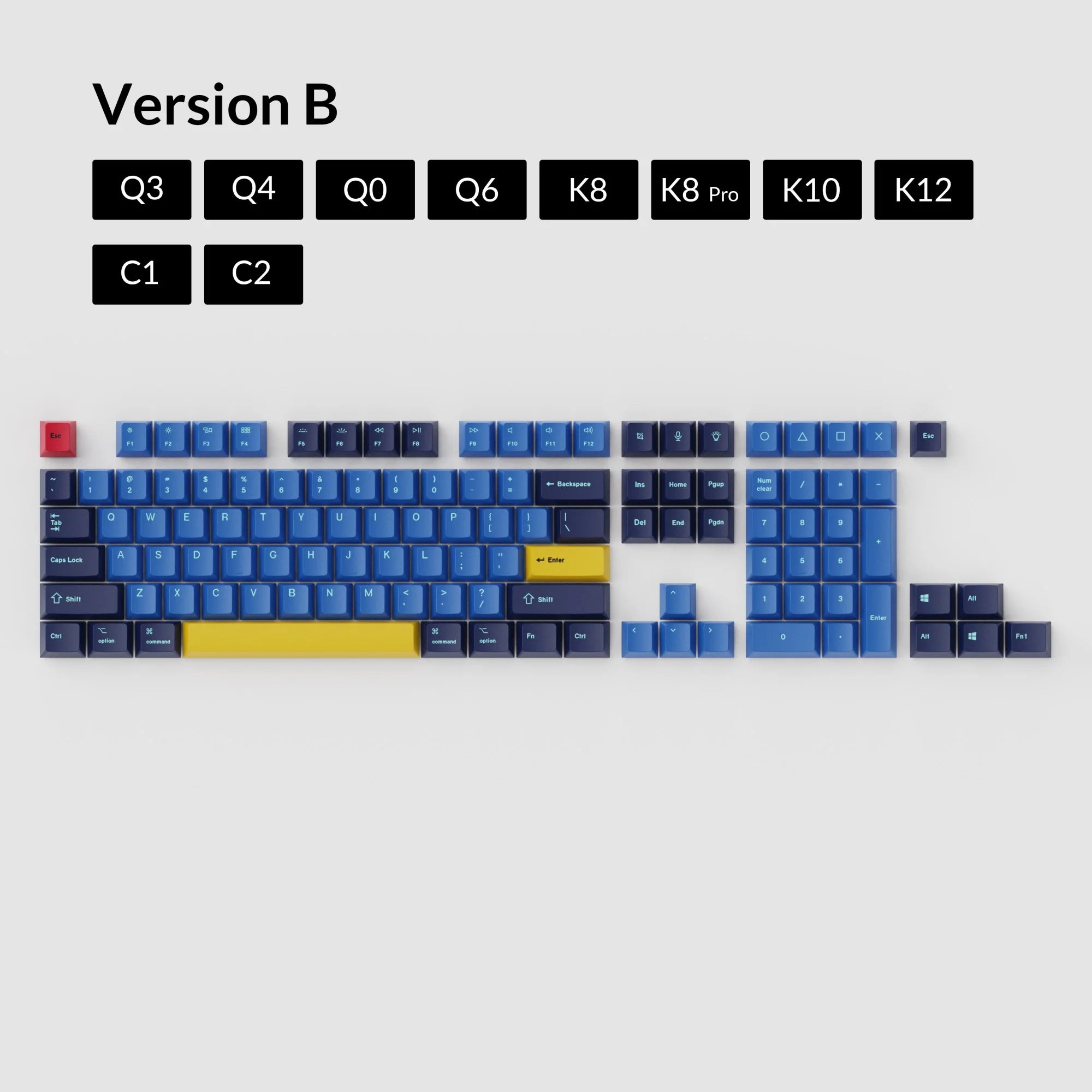 OEM Dye-Sub PBT Keycap Set - Beach - View 2