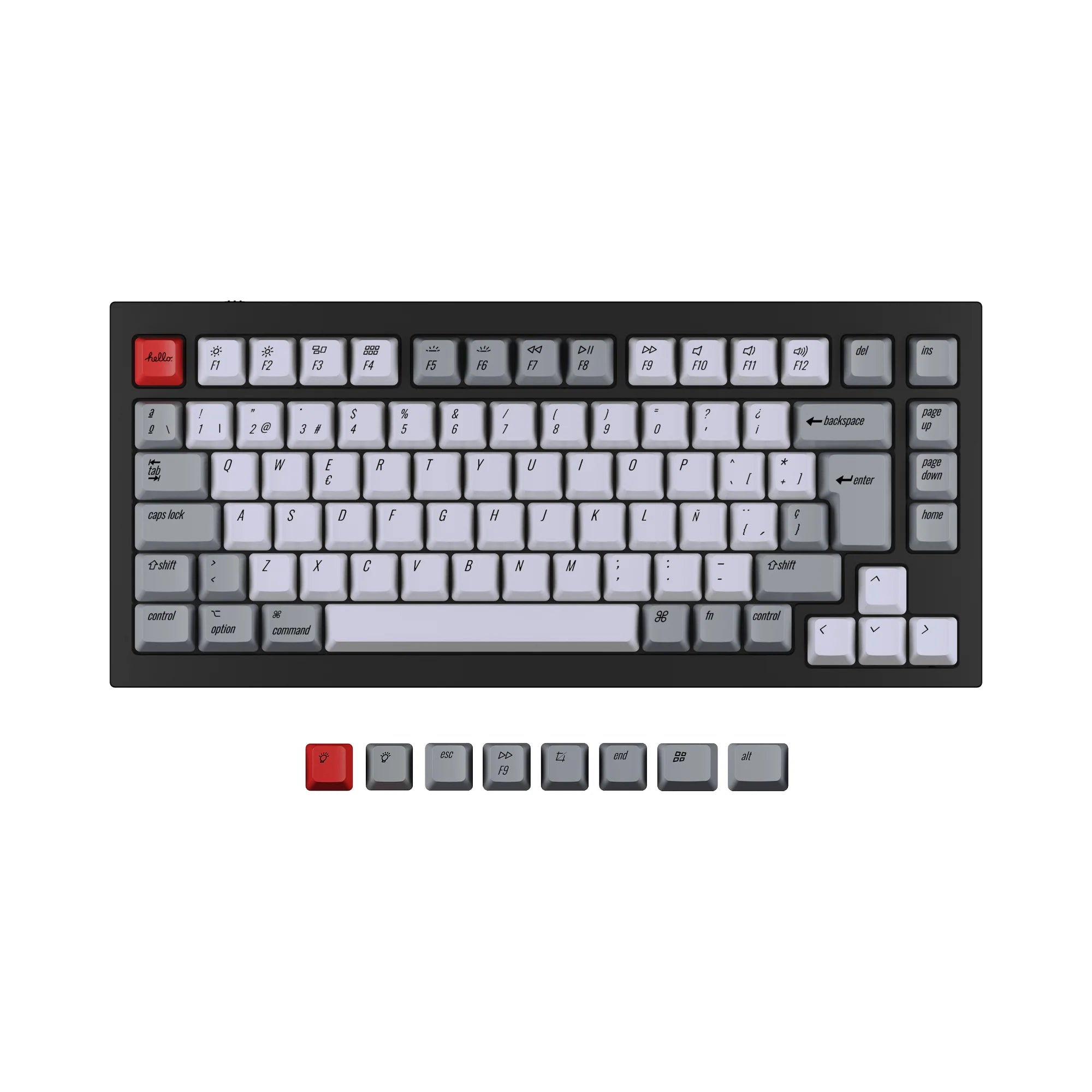 ISO Q1 & Q1 Pro & V1 & K2 & K2 Pro OEM Dye-Sub PBT Keycap Set - View 6
