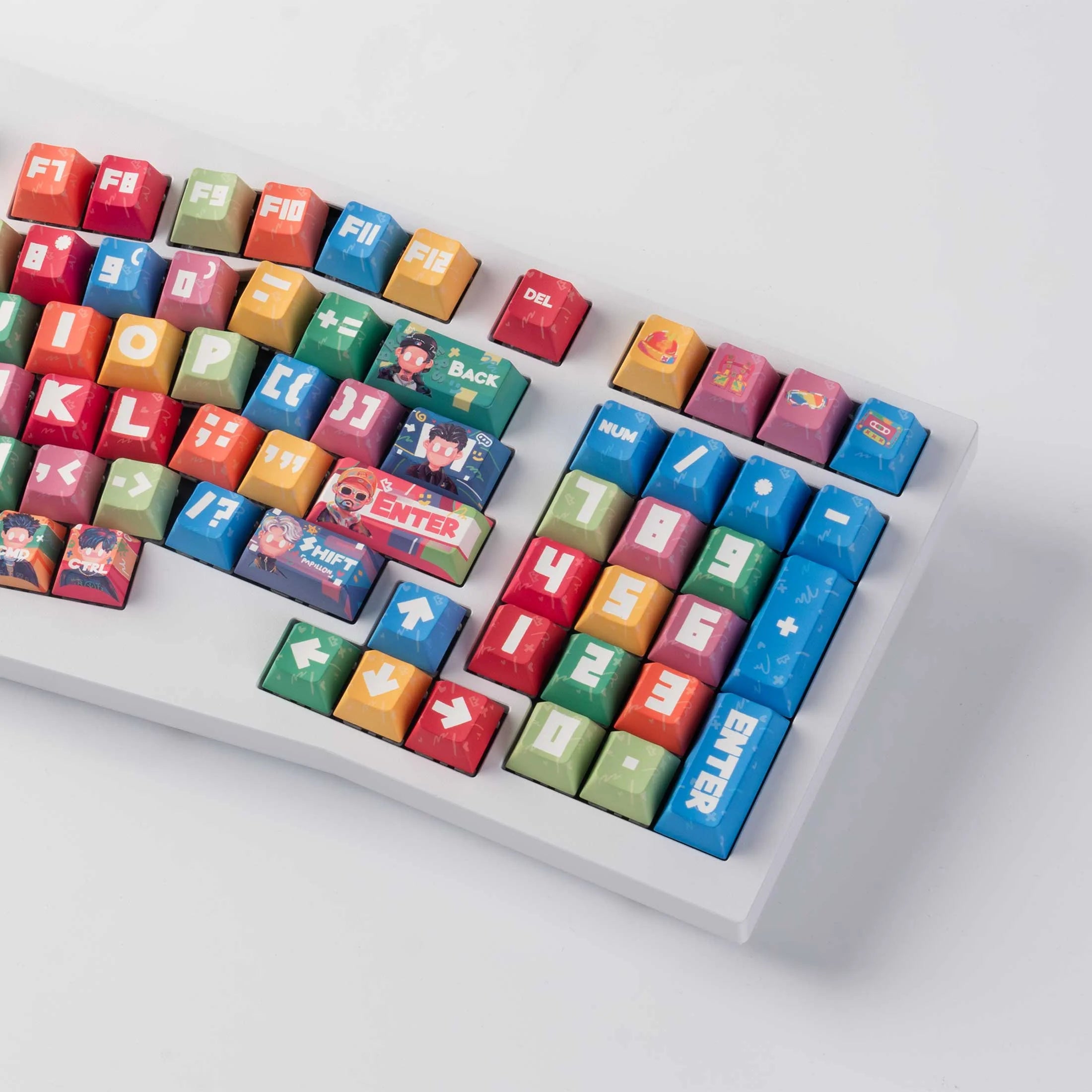 Rapper - Cherry Profile Dye-Sub PBT Full Keycap Set - View 5