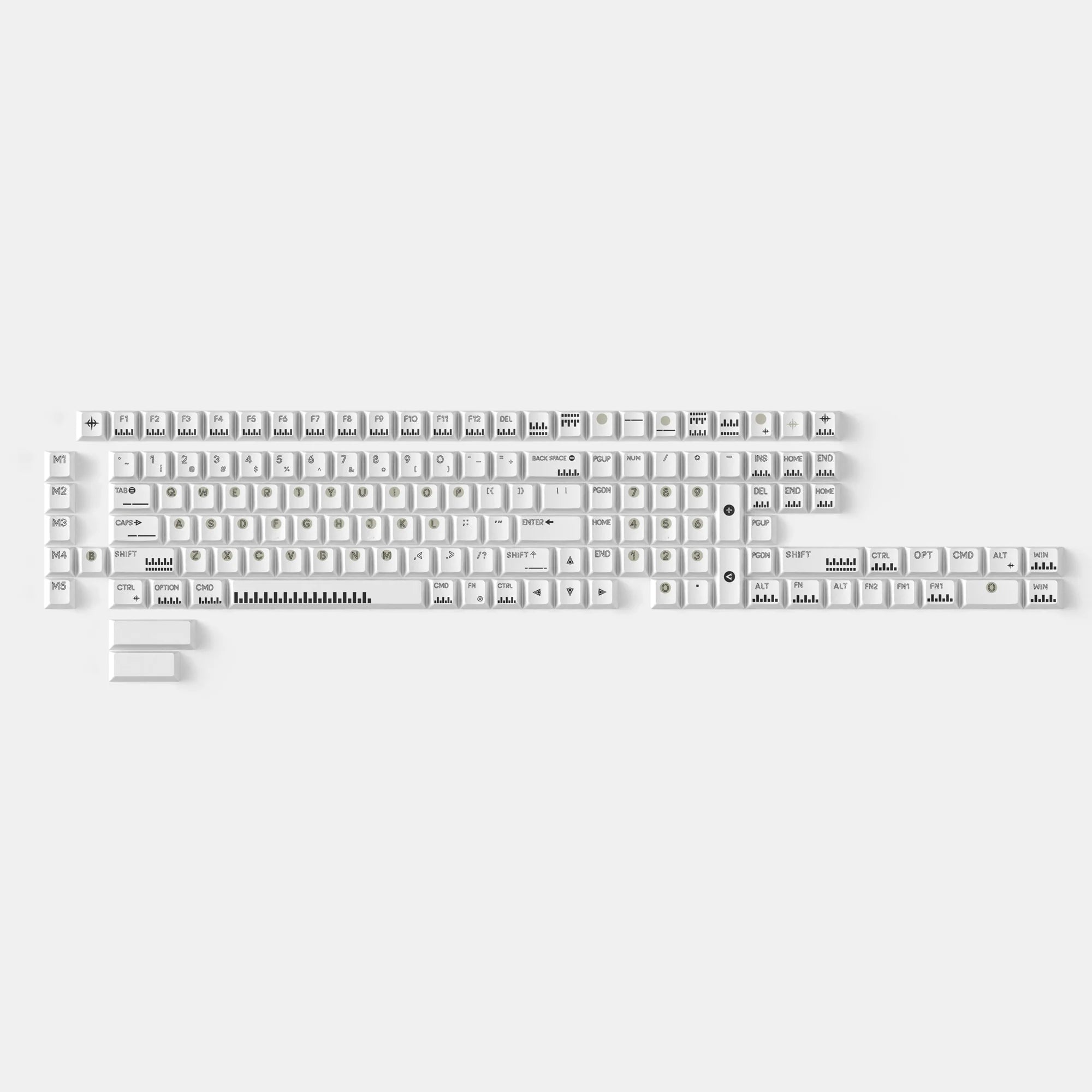 Classic Piano - Cherry Profile Dye-Sub PBT Full Keycap Set