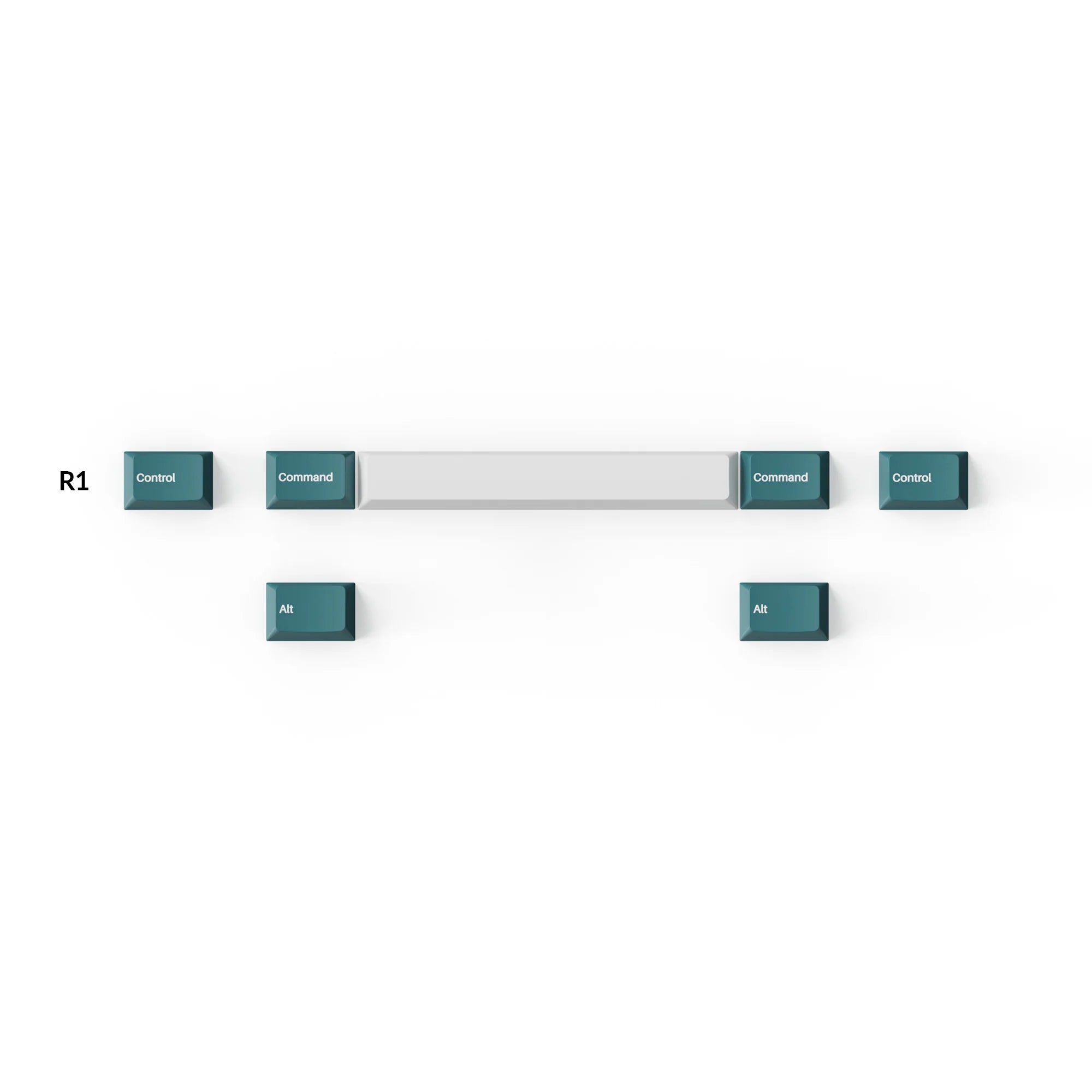 Cherry Profile Double - Shot PBT Full Set Keycaps - White Mint - View 4