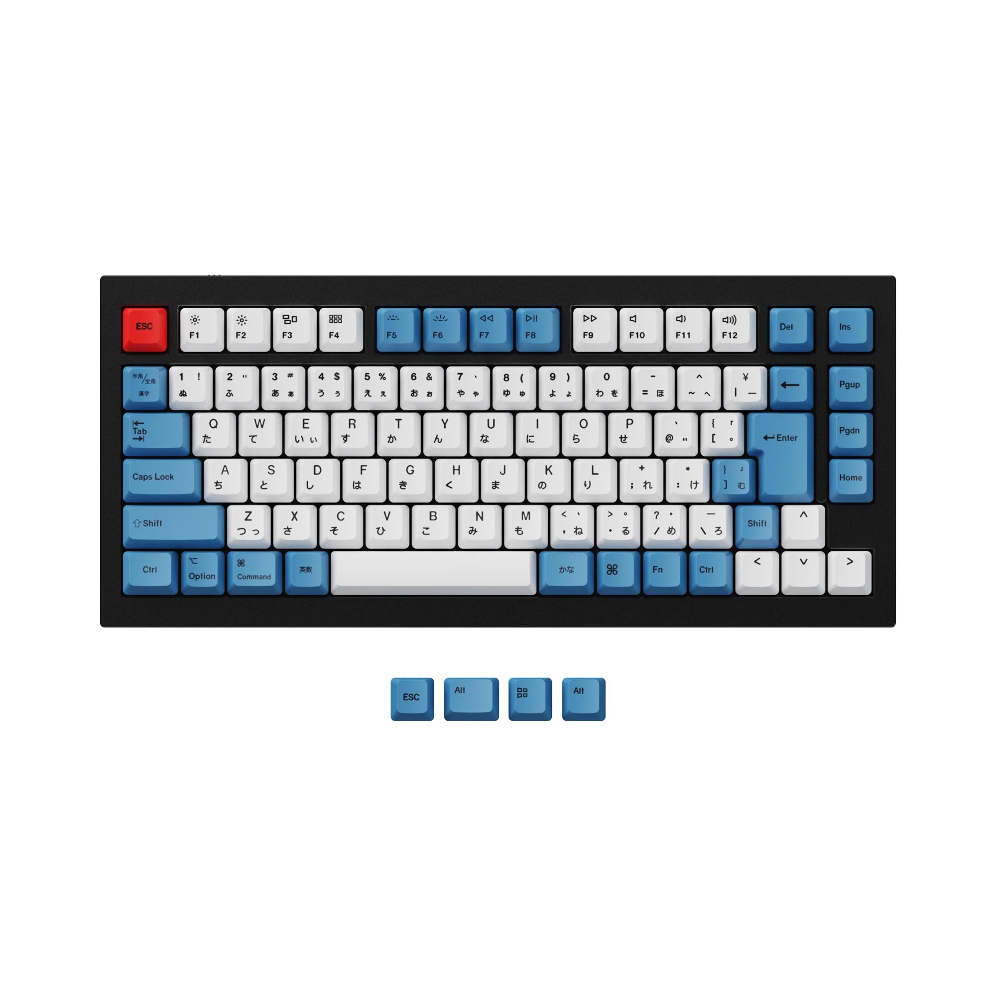 JIS Q1 OEM Dye-Sub PBT Keycap Set - View 2
