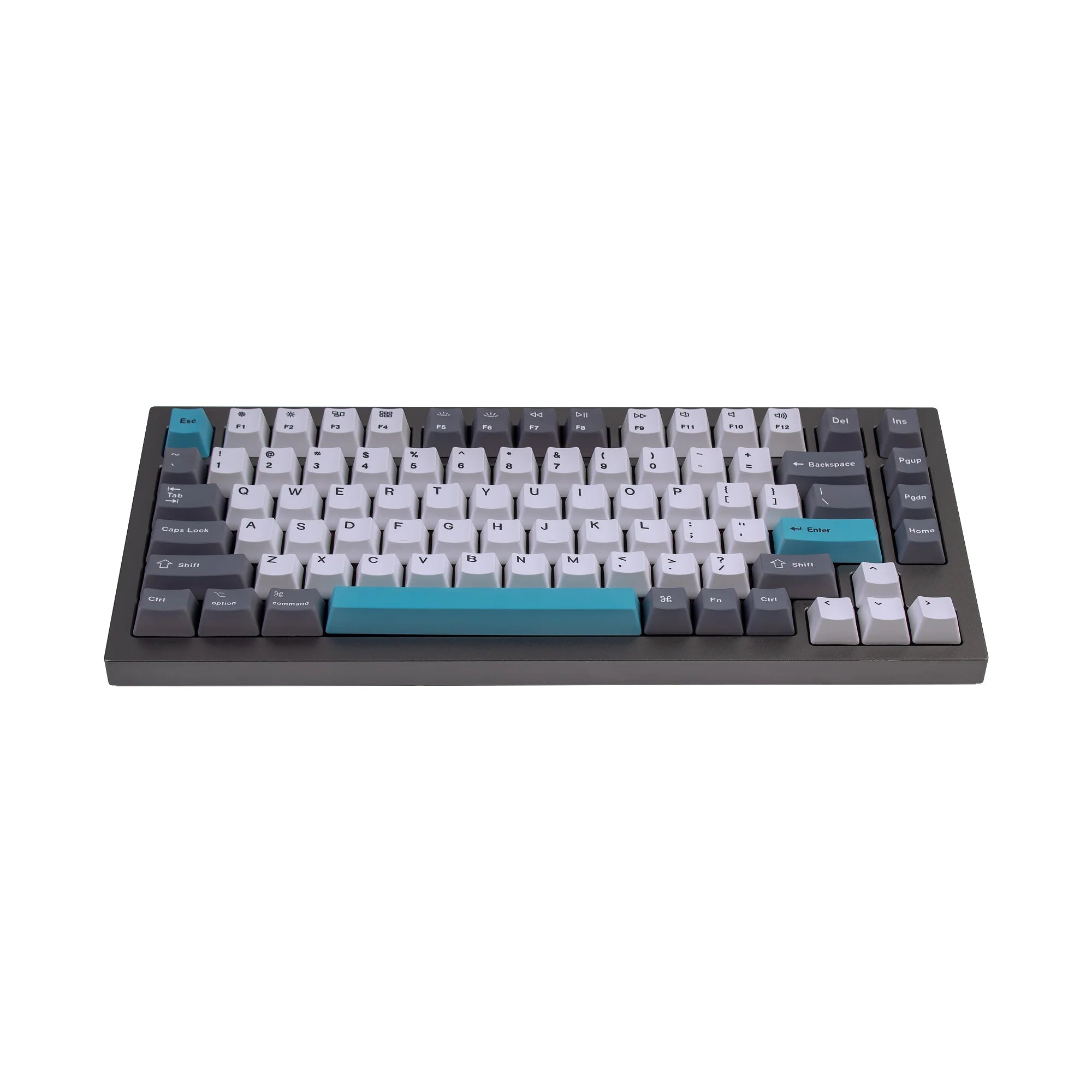 OEM Dye-Sub PBT Keycap Set - Grey White Blue - View 4