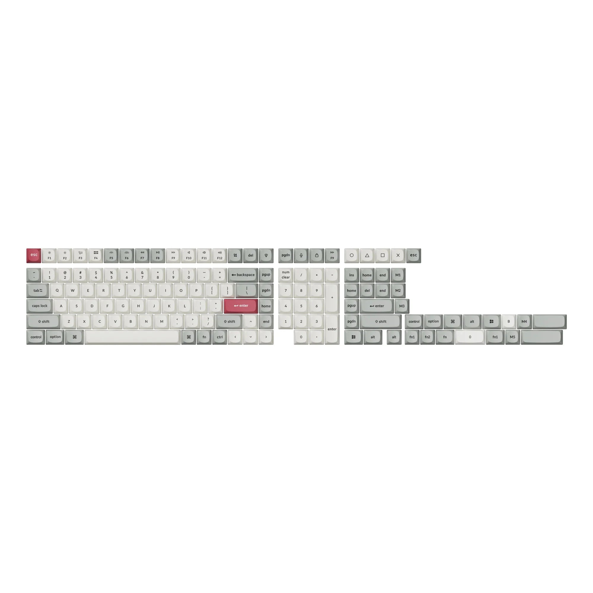 Double Shot PBT OSA Full Set Keycap Set - View 2