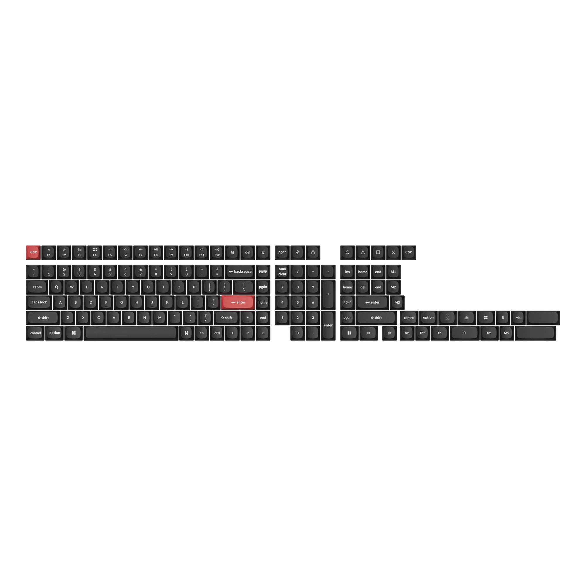 Double Shot PBT OSA Full Set Keycap Set - View 3