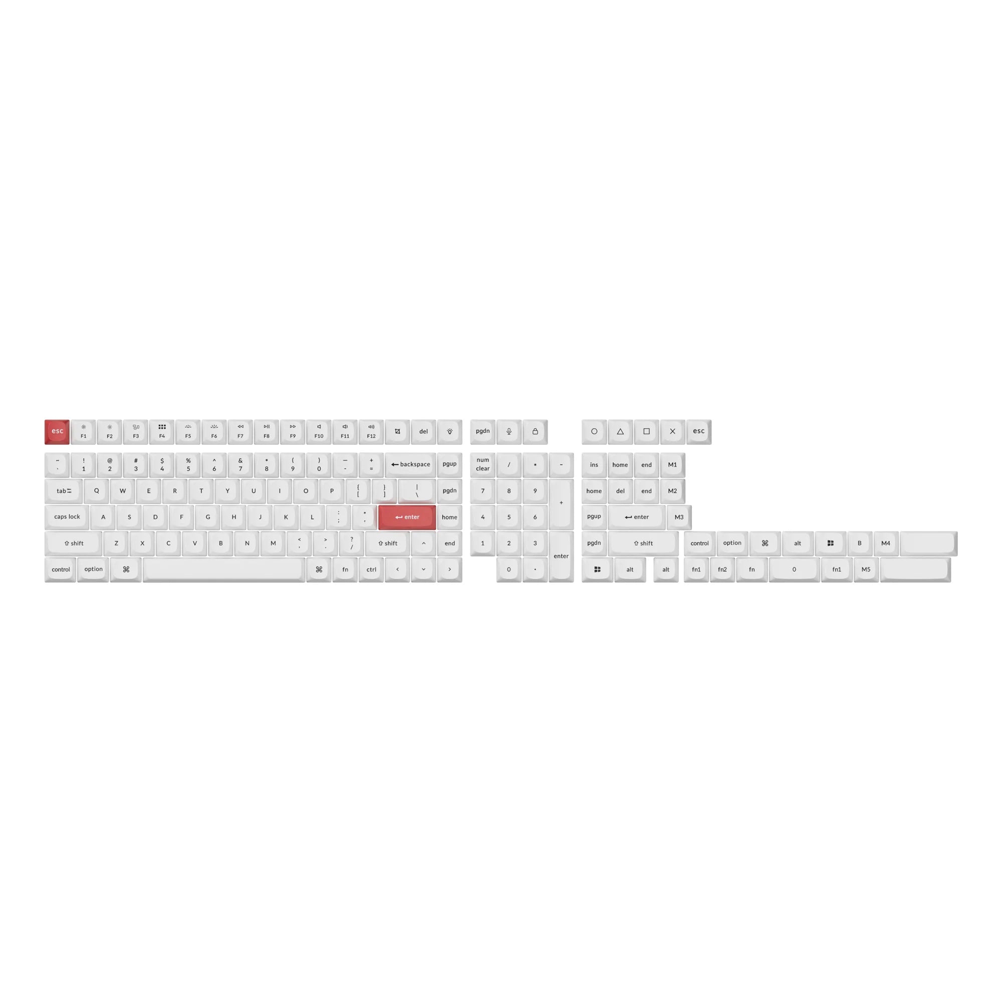 Double Shot PBT OSA Full Set Keycap Set - View 4