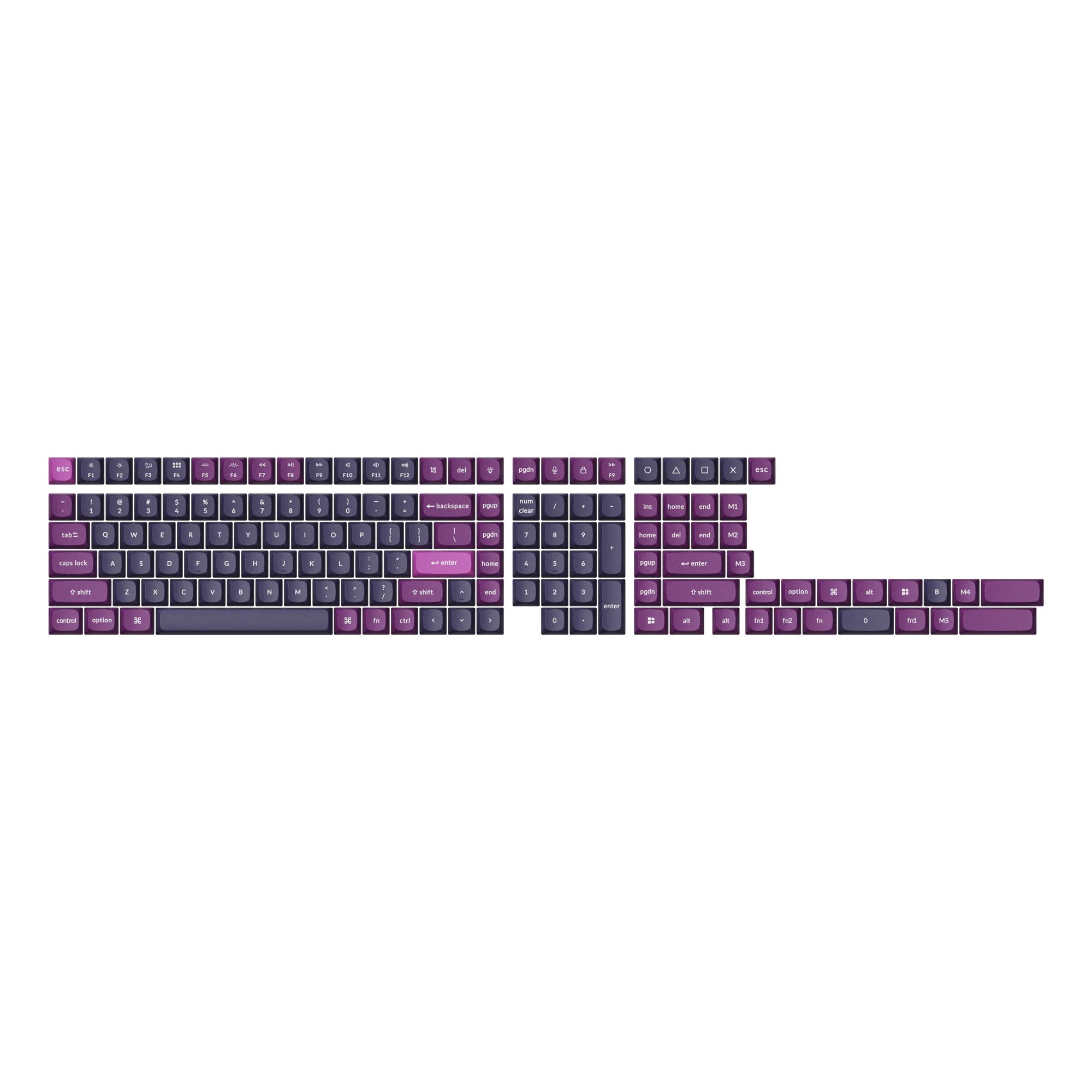 Double Shot PBT OSA Full Set Keycap Set - View 6