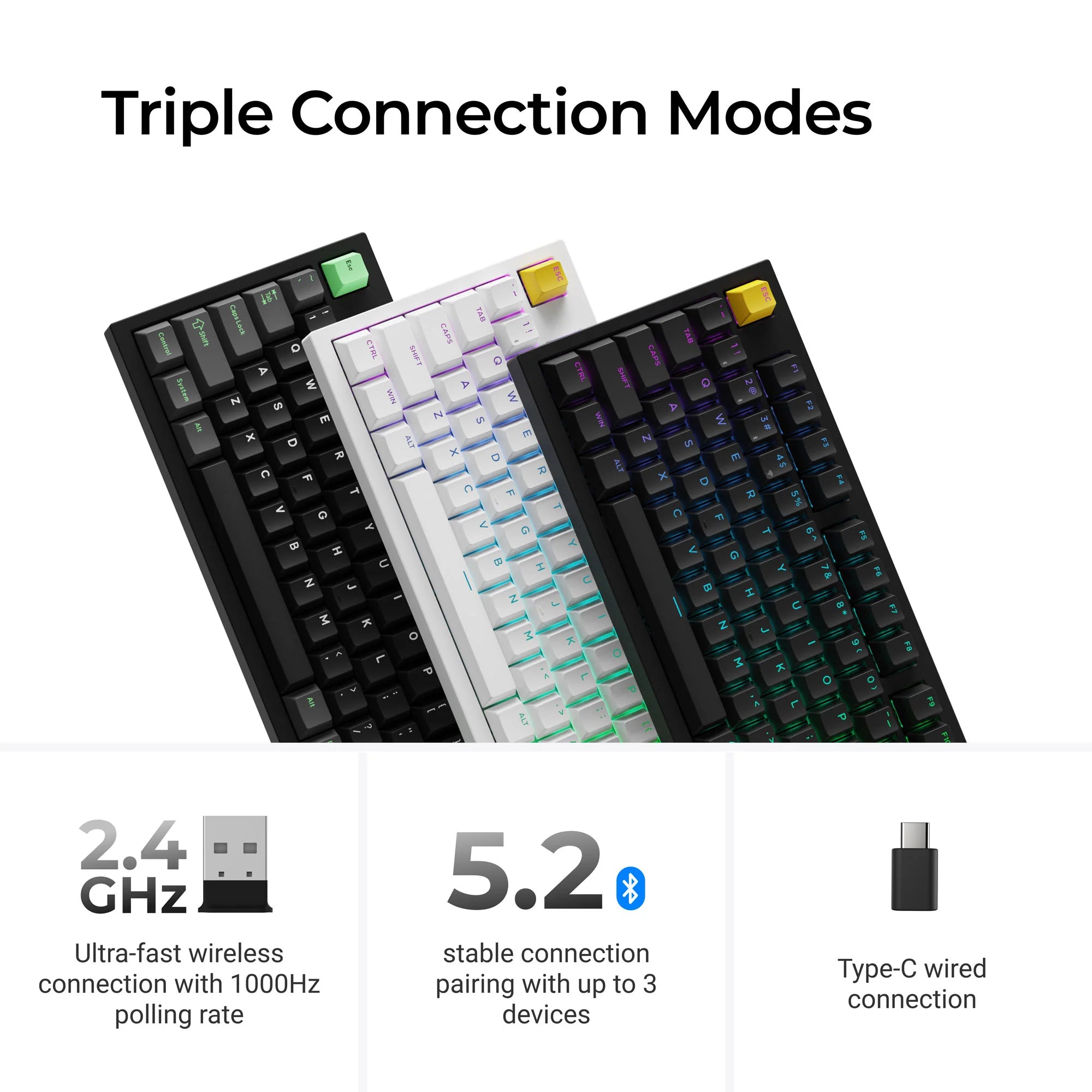 Lemokey P3 HE Wireless Magnetic Switch Custom Gaming Keyboard - View 5