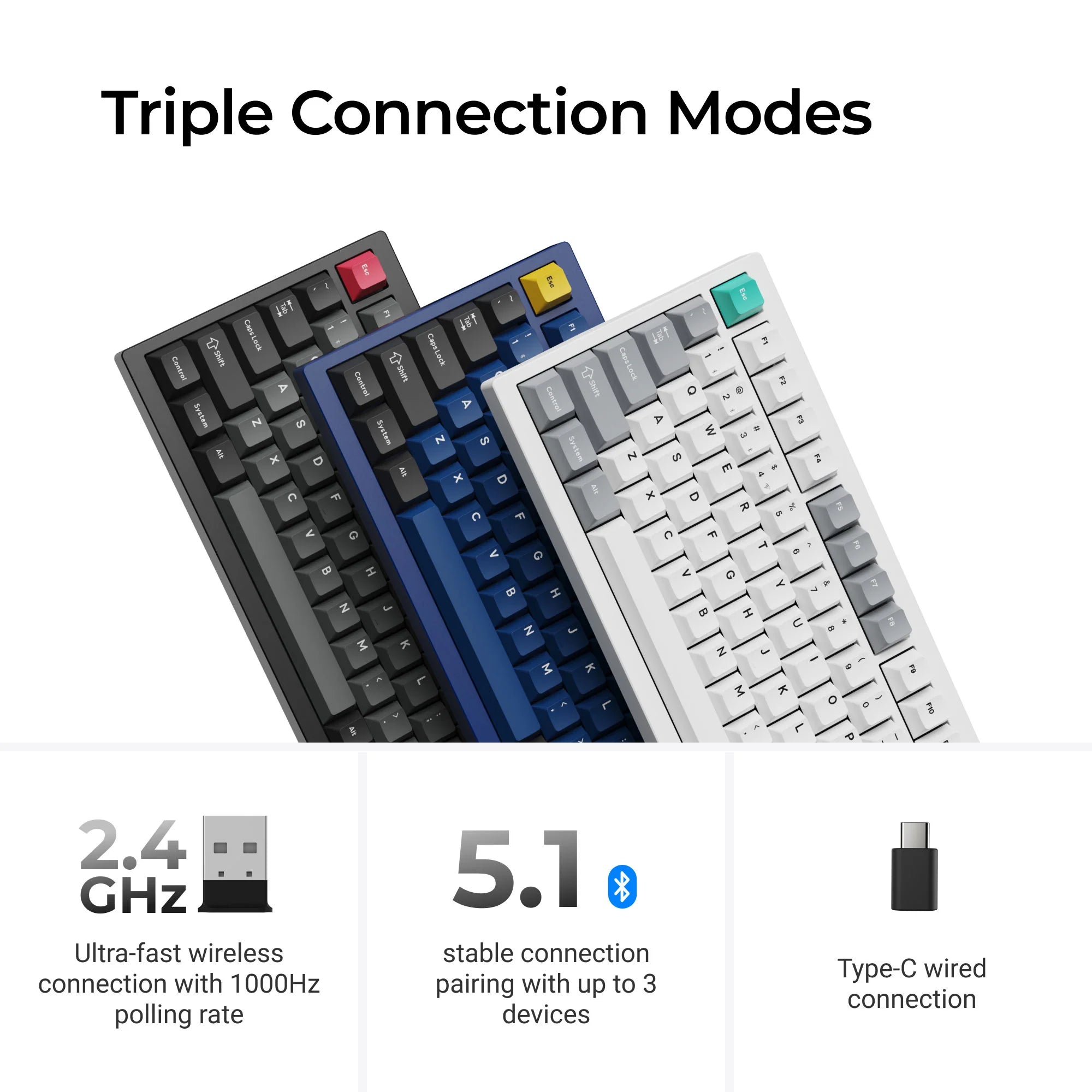 Lemokey P1 QMK/VIA Custom Gaming Keyboard - View 5