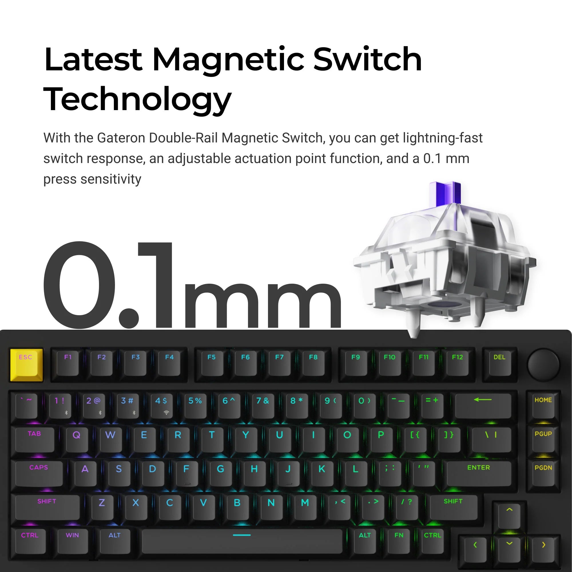 Lemokey P1 HE Wireless Magnetic Switch Custom Gaming Keyboard - View 2