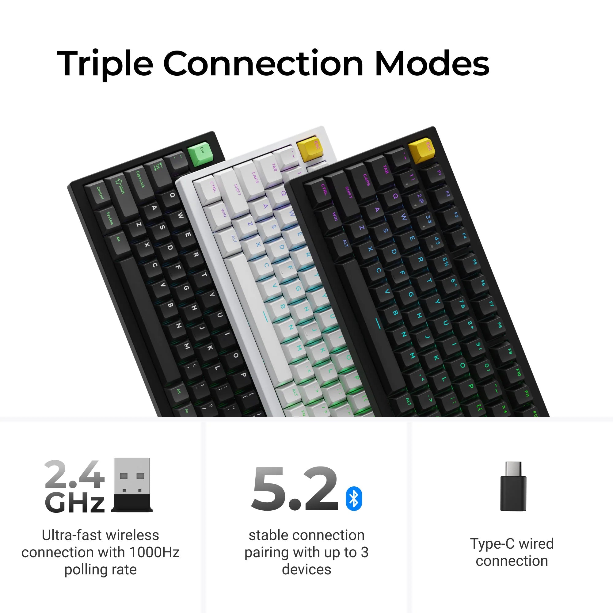 Lemokey P1 HE Wireless Magnetic Switch Custom Gaming Keyboard - View 5