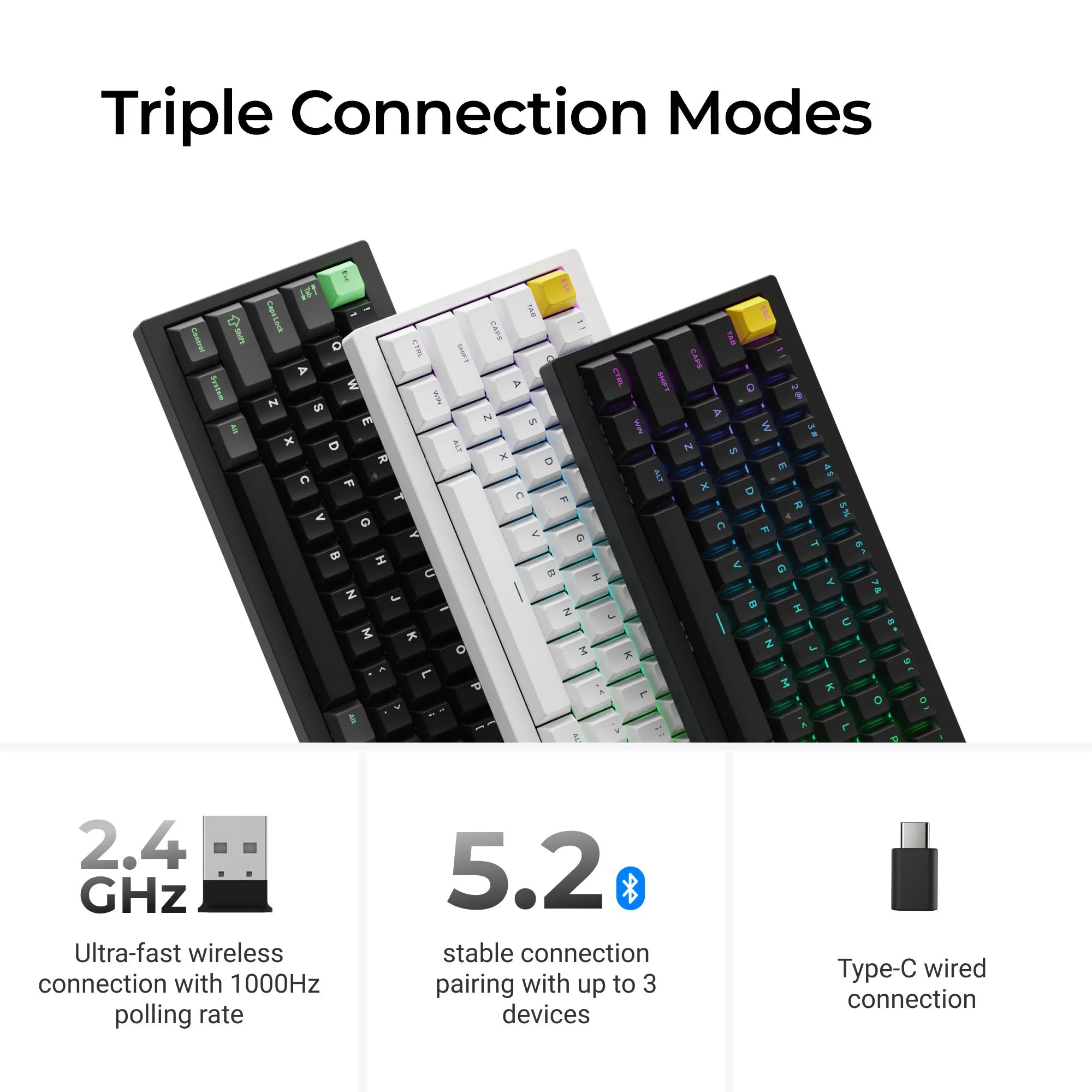 Lemokey P2 HE Wireless Magnetic Switch Custom Gaming Keyboard - View 5