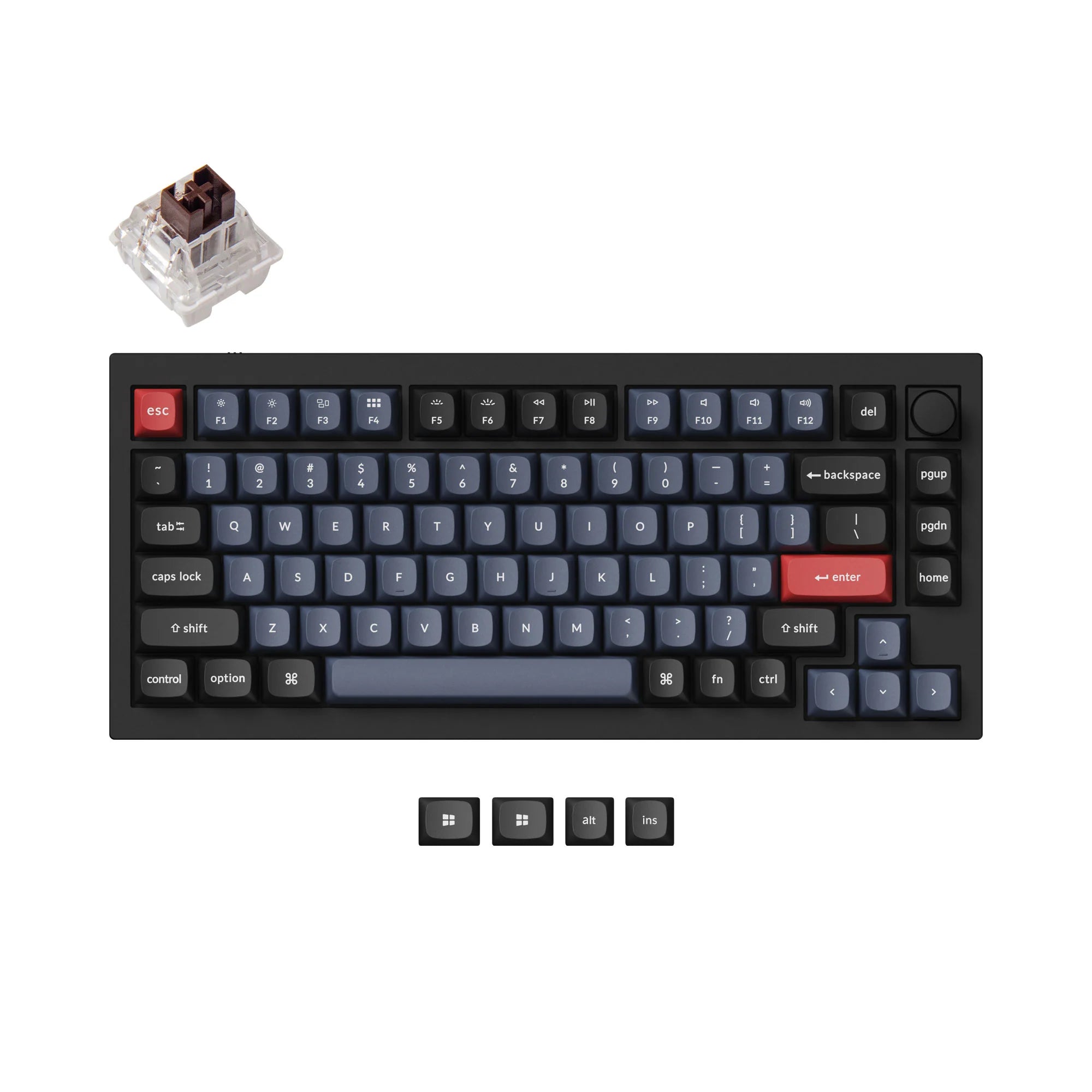 Keychron Q1 QMK Custom Mechanical Keyboard - Version 1 - View 2