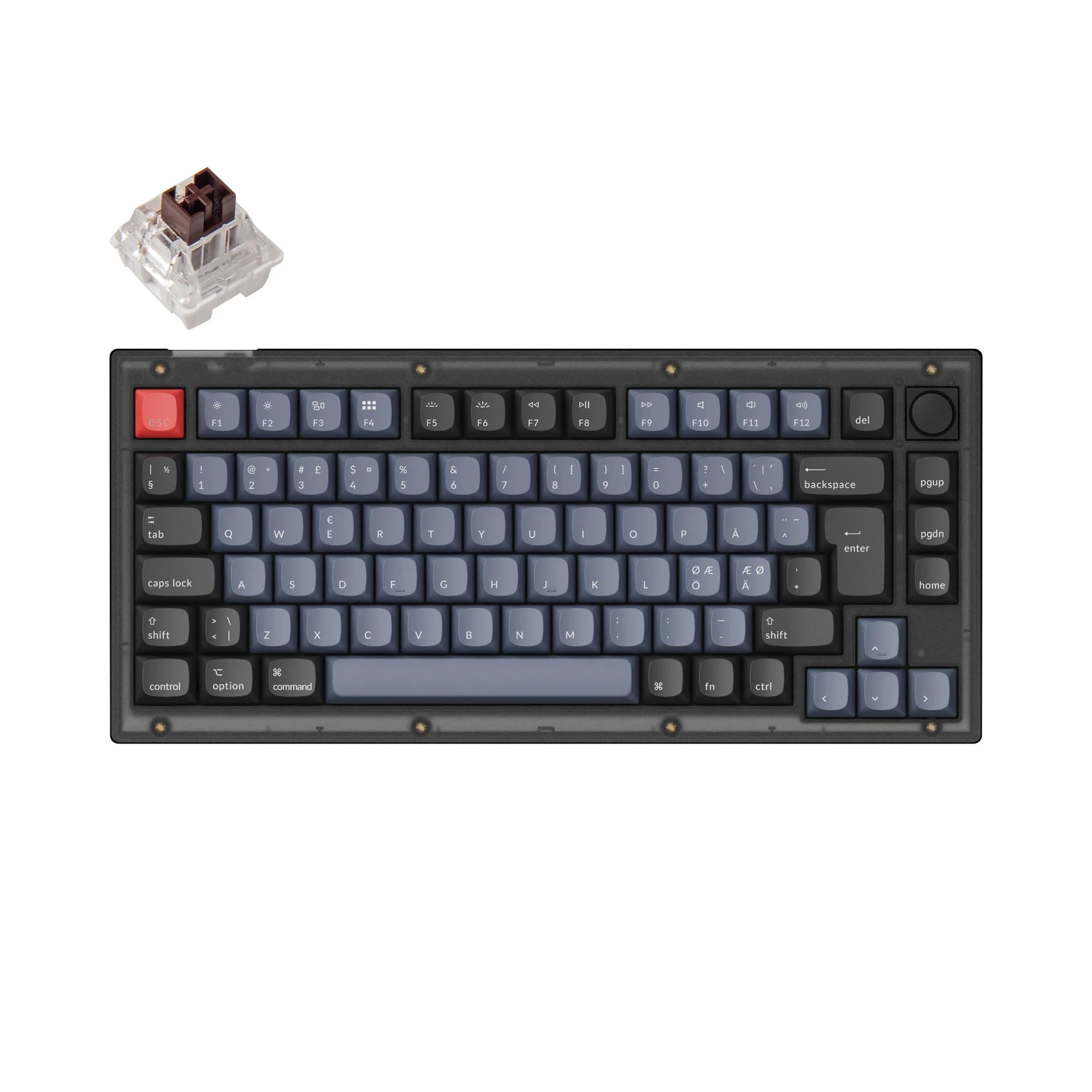 Keychron V1 QMK Custom Mechanical Keyboard ISO Layout Collection - View 2