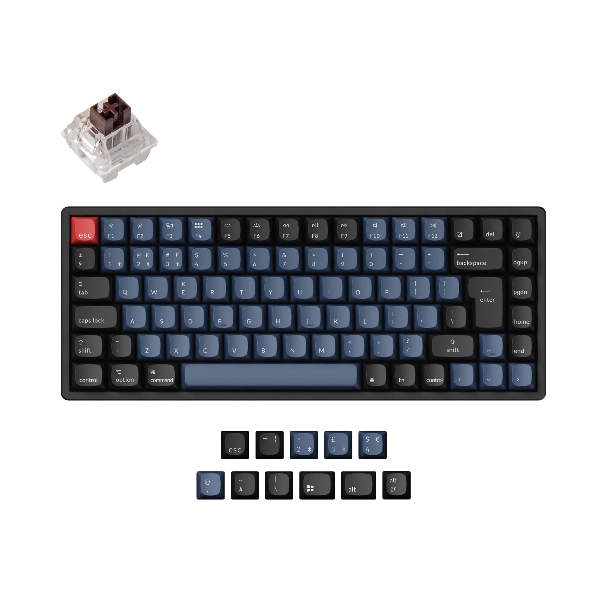 Keychron K2 Pro QMK/VIA Wireless Mechanical Keyboard ISO Layout Collection - View 2