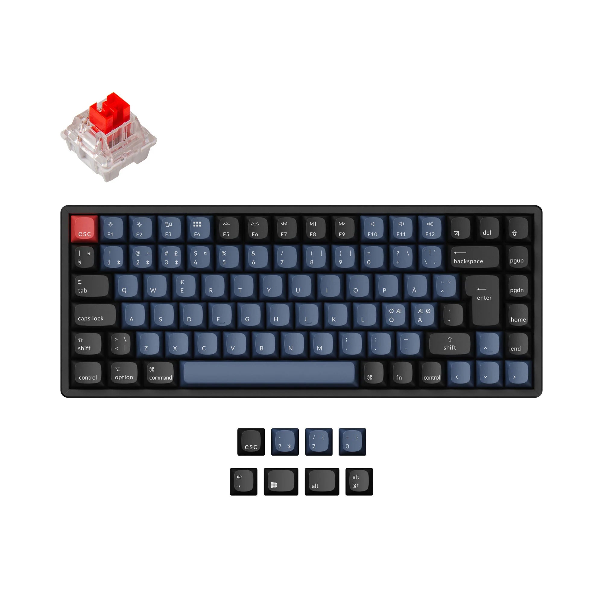 Keychron K2 Pro QMK/VIA Wireless Mechanical Keyboard ISO Layout Collection - View 3