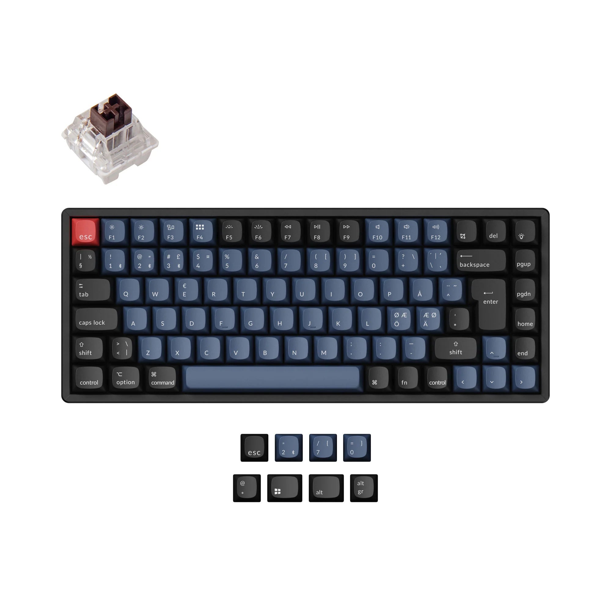 Keychron K2 Pro QMK/VIA Wireless Mechanical Keyboard ISO Layout Collection - View 4