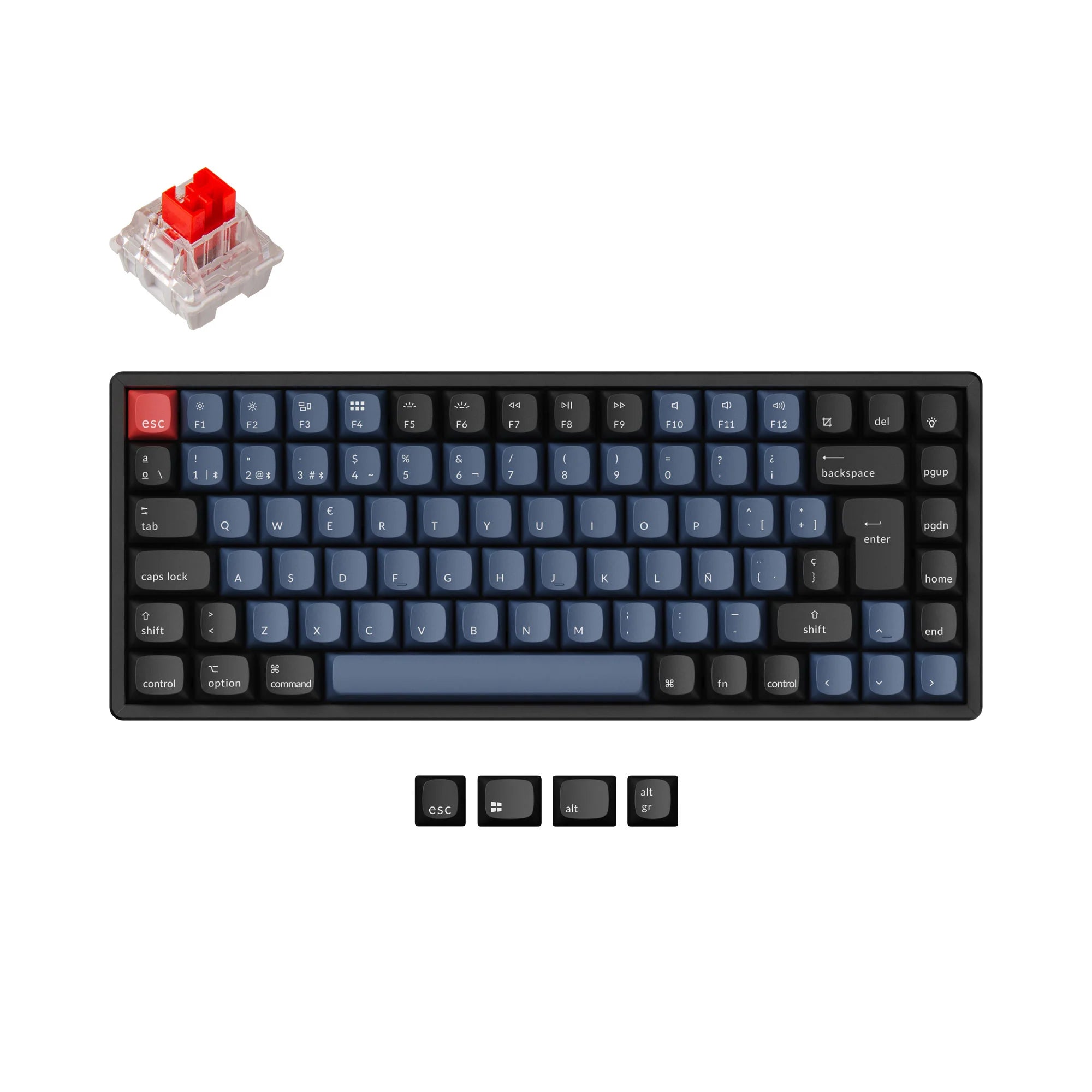 Keychron K2 Pro QMK/VIA Wireless Mechanical Keyboard ISO Layout Collection - View 5