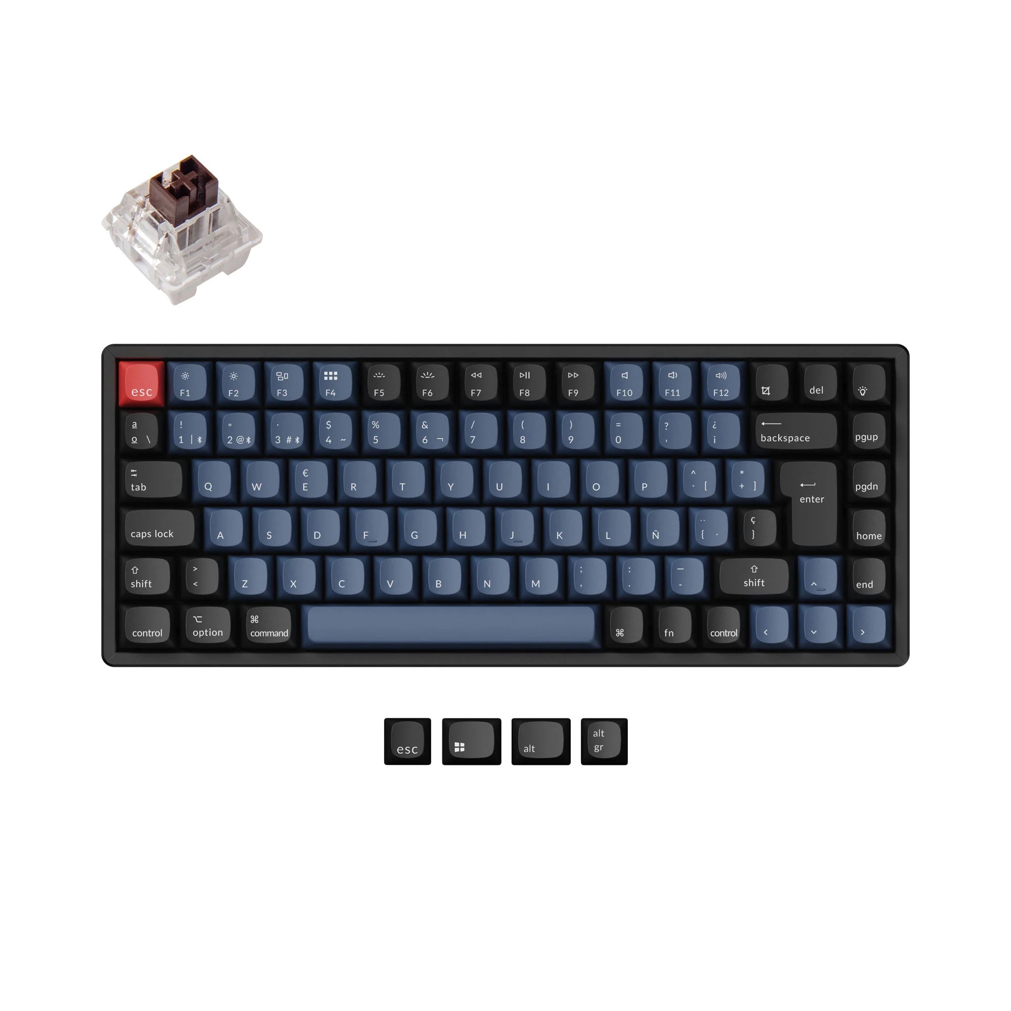 Keychron K2 Pro QMK/VIA Wireless Mechanical Keyboard ISO Layout Collection - View 6
