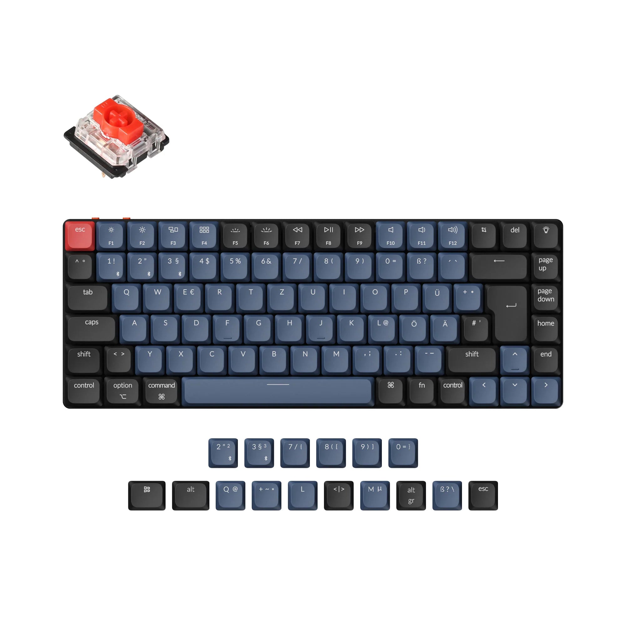 Keychron K3 Pro QMK/VIA Wireless Mechanical Keyboard ISO Layout Collection - View 3