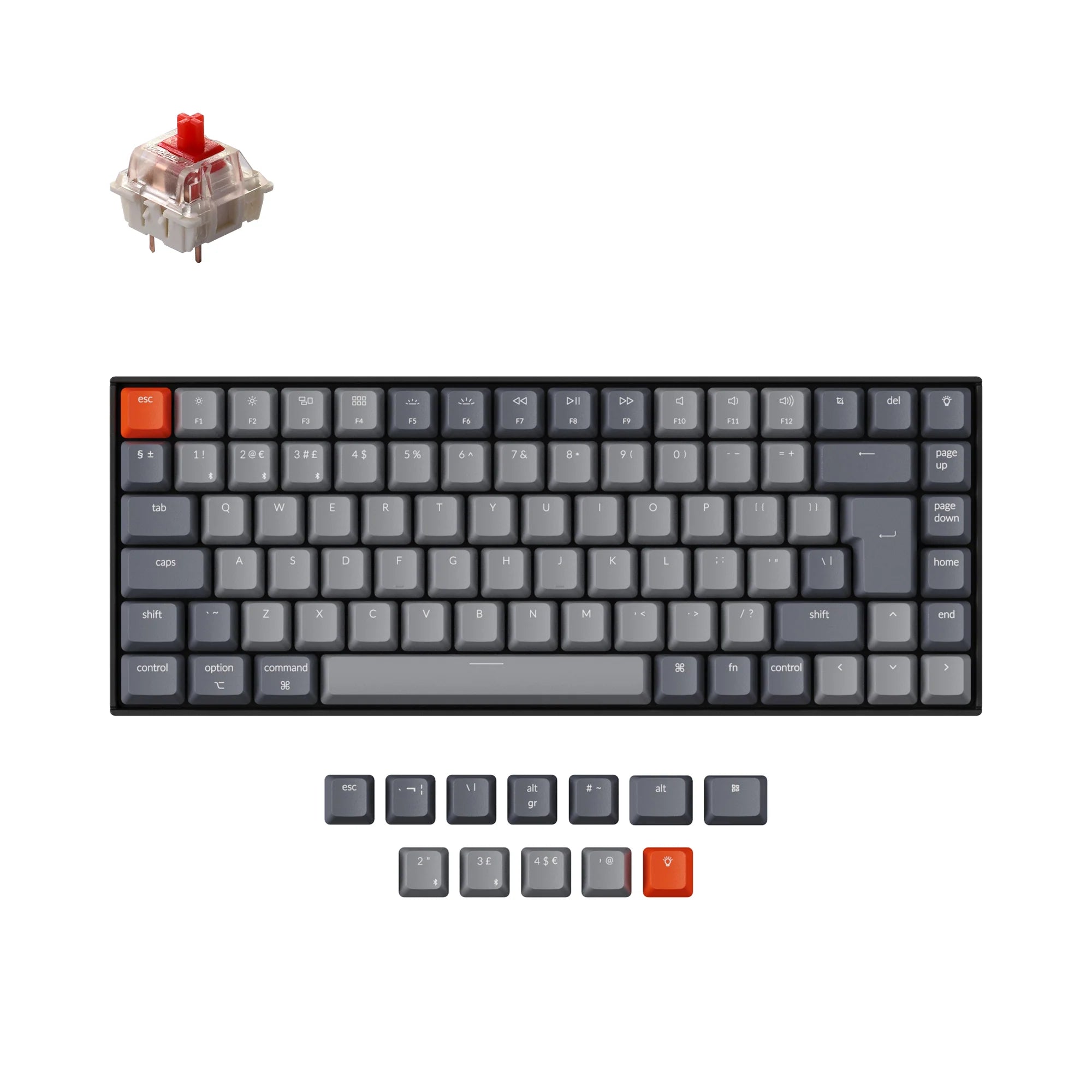 Keychron K2 Wireless Mechanical Keyboard (UK ISO Layout) - Version 2 - View 4