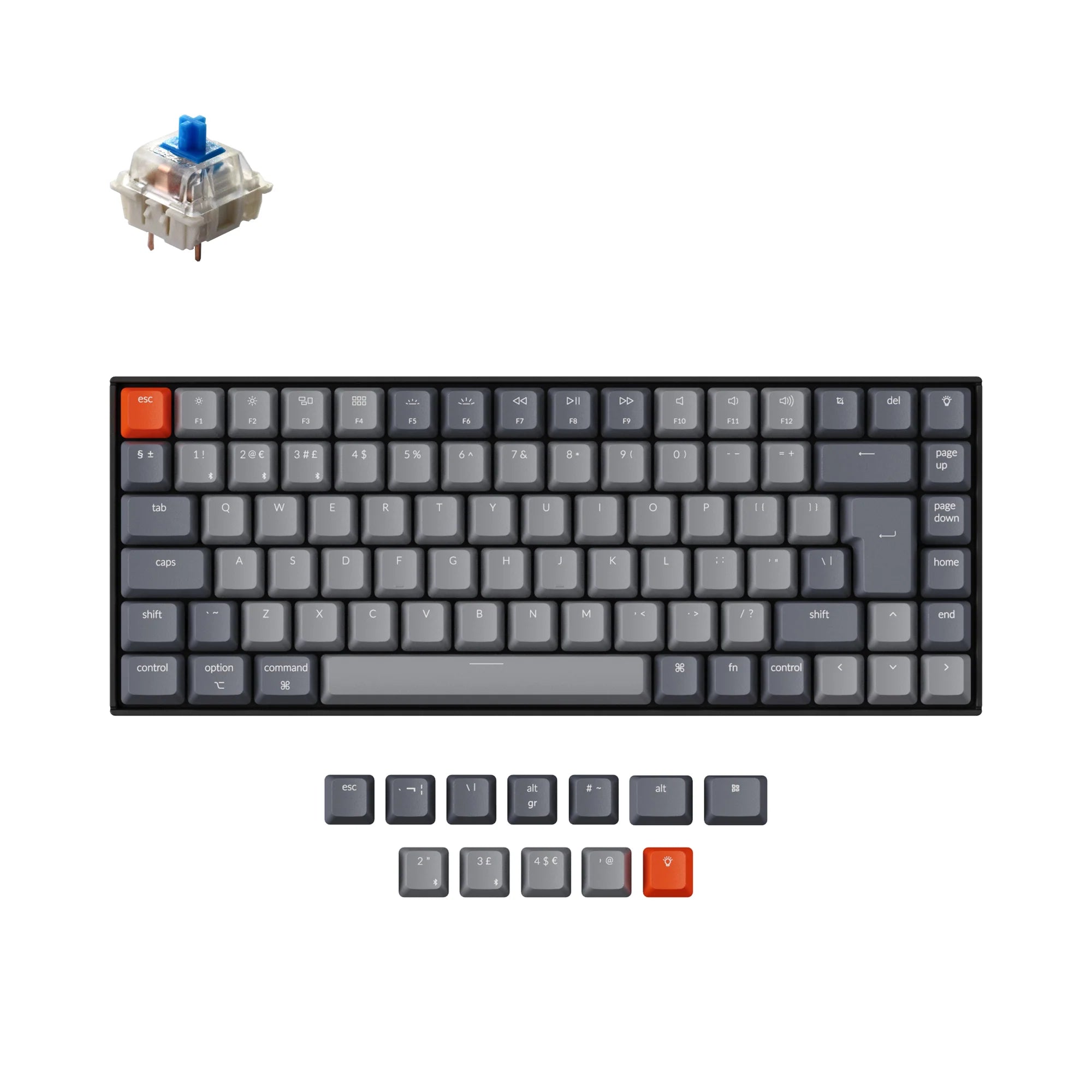 Keychron K2 Wireless Mechanical Keyboard (UK ISO Layout) - Version 2 - View 5