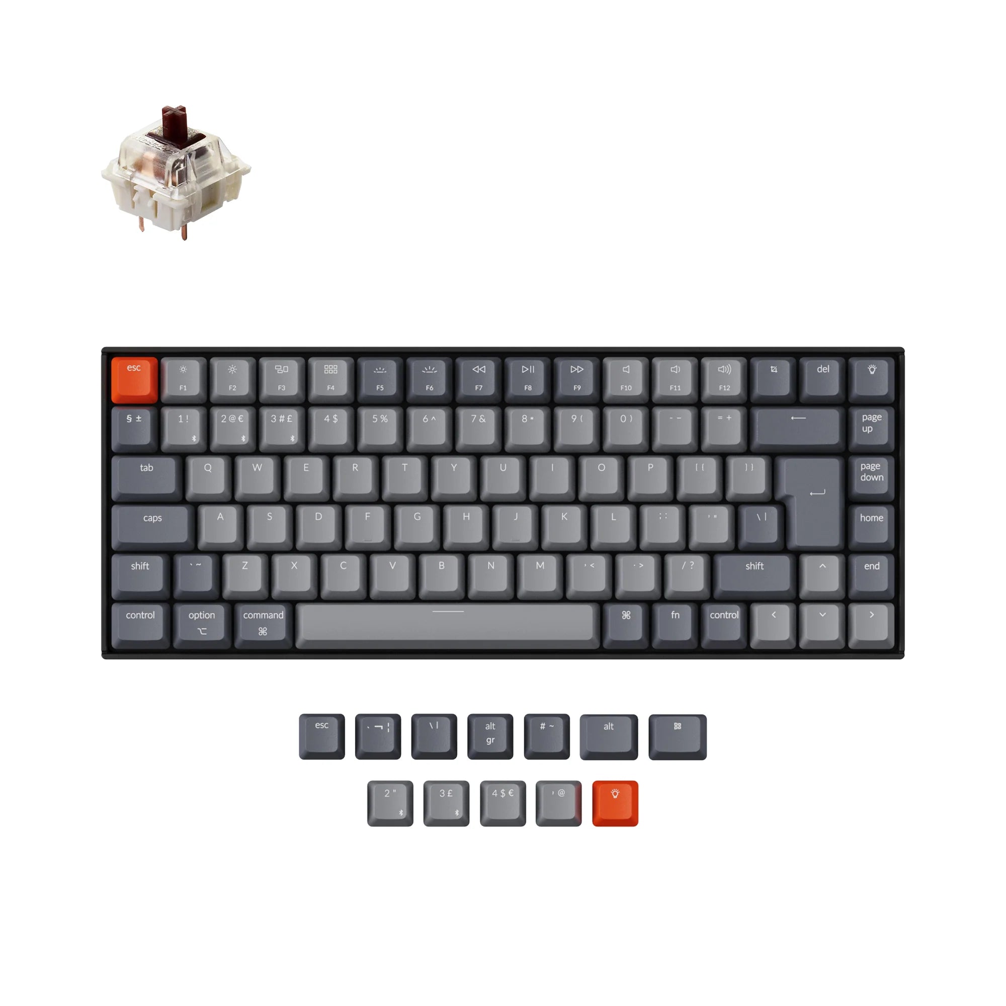 Keychron K2 Wireless Mechanical Keyboard (UK ISO Layout) - Version 2 - View 6