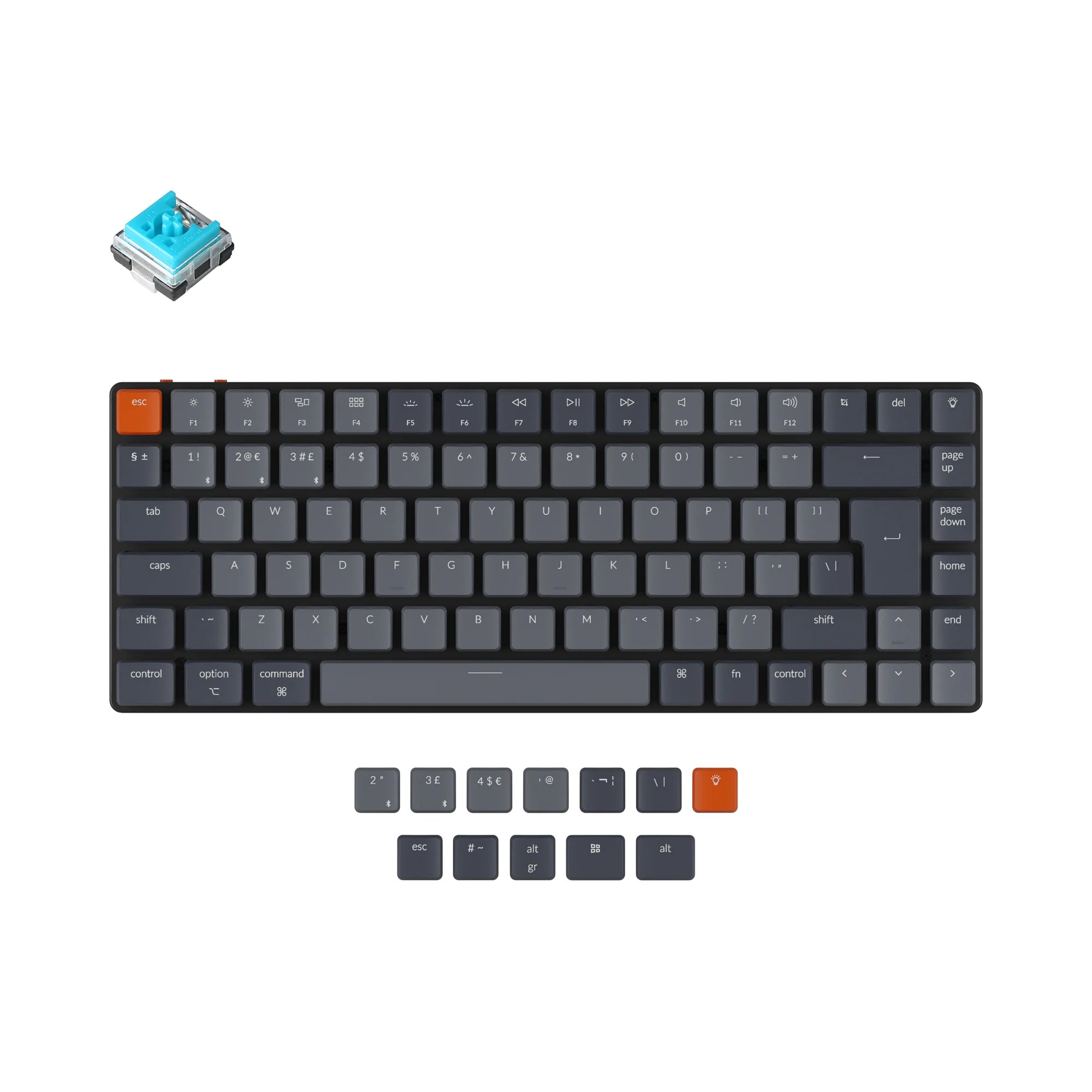 Keychron K3 Ultra-slim Wireless Mechanical Keyboard (UK ISO Layout) - Version 2 - View 2