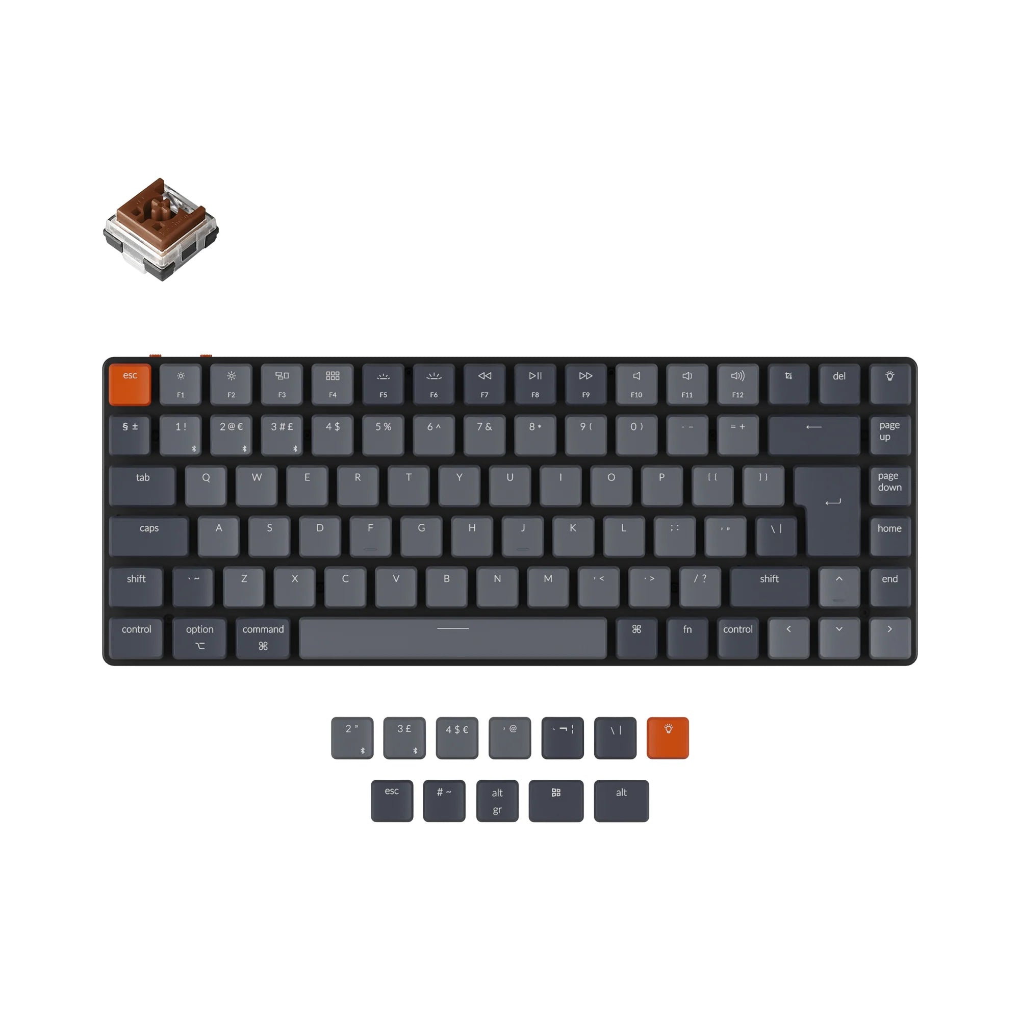 Keychron K3 Ultra-slim Wireless Mechanical Keyboard (UK ISO Layout) - Version 2 - View 3