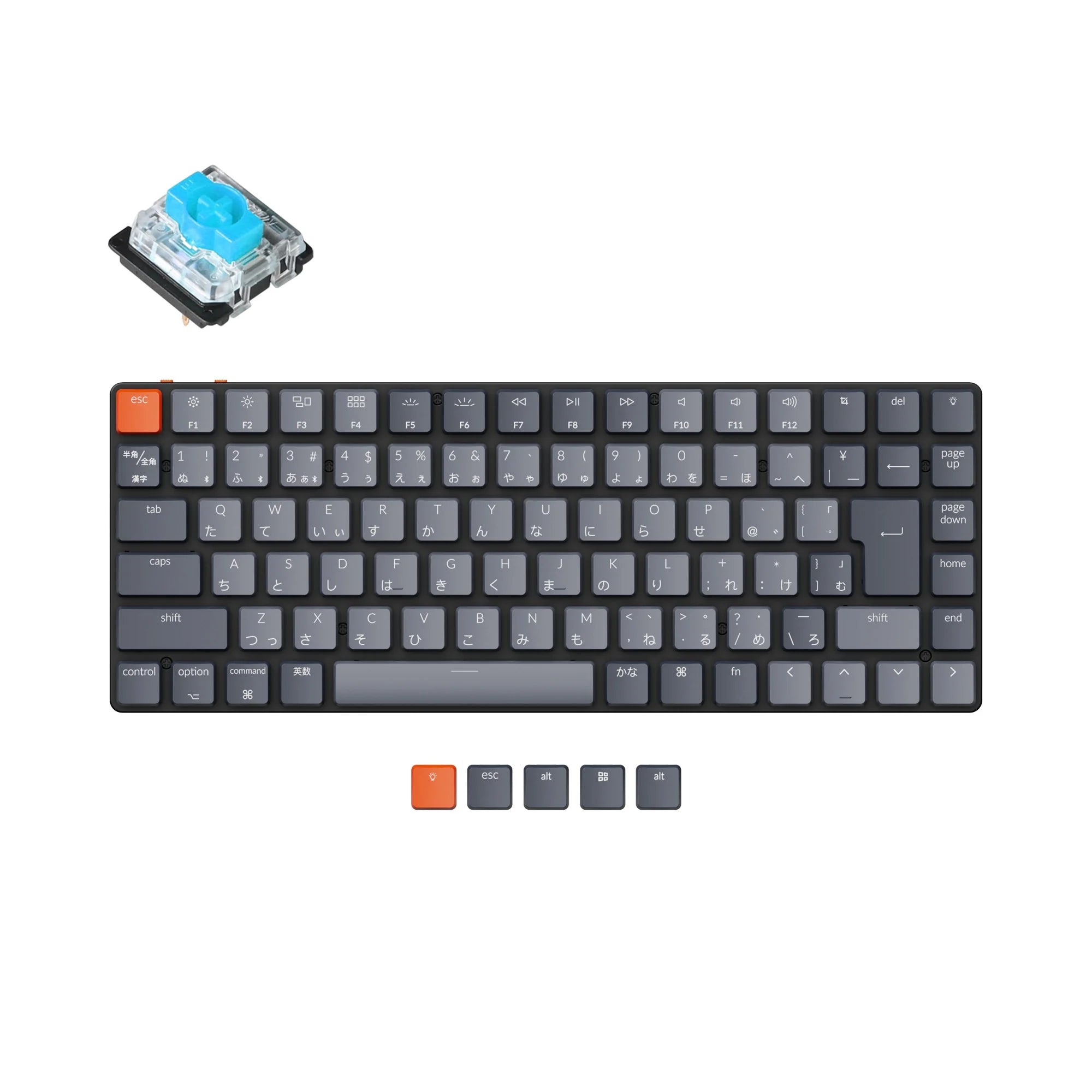 Keychron K3 Ultra-slim Wireless Mechanical Keyboard (Japan JIS Layout) - - View 2