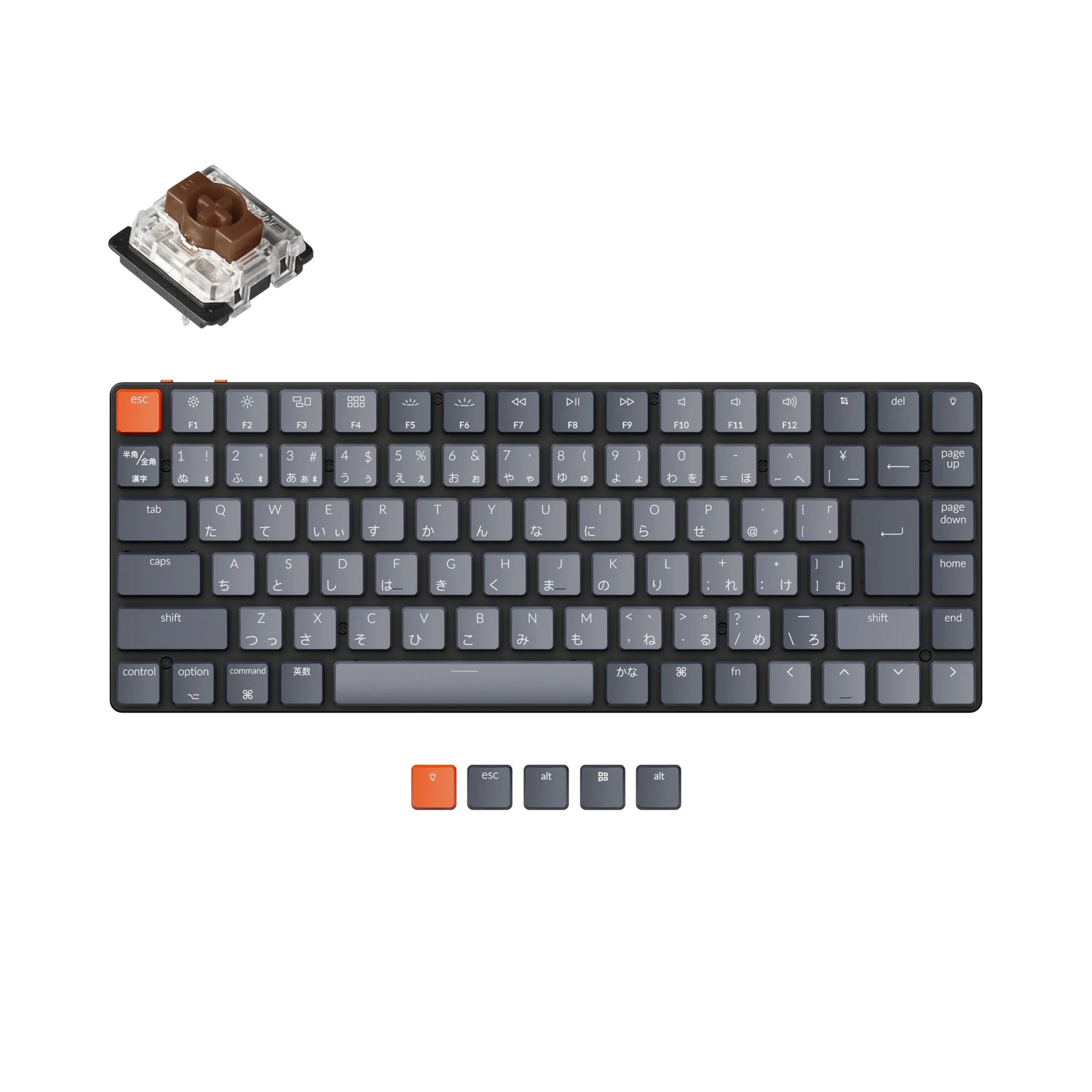 Keychron K3 Ultra-slim Wireless Mechanical Keyboard (Japan JIS Layout) - - View 3