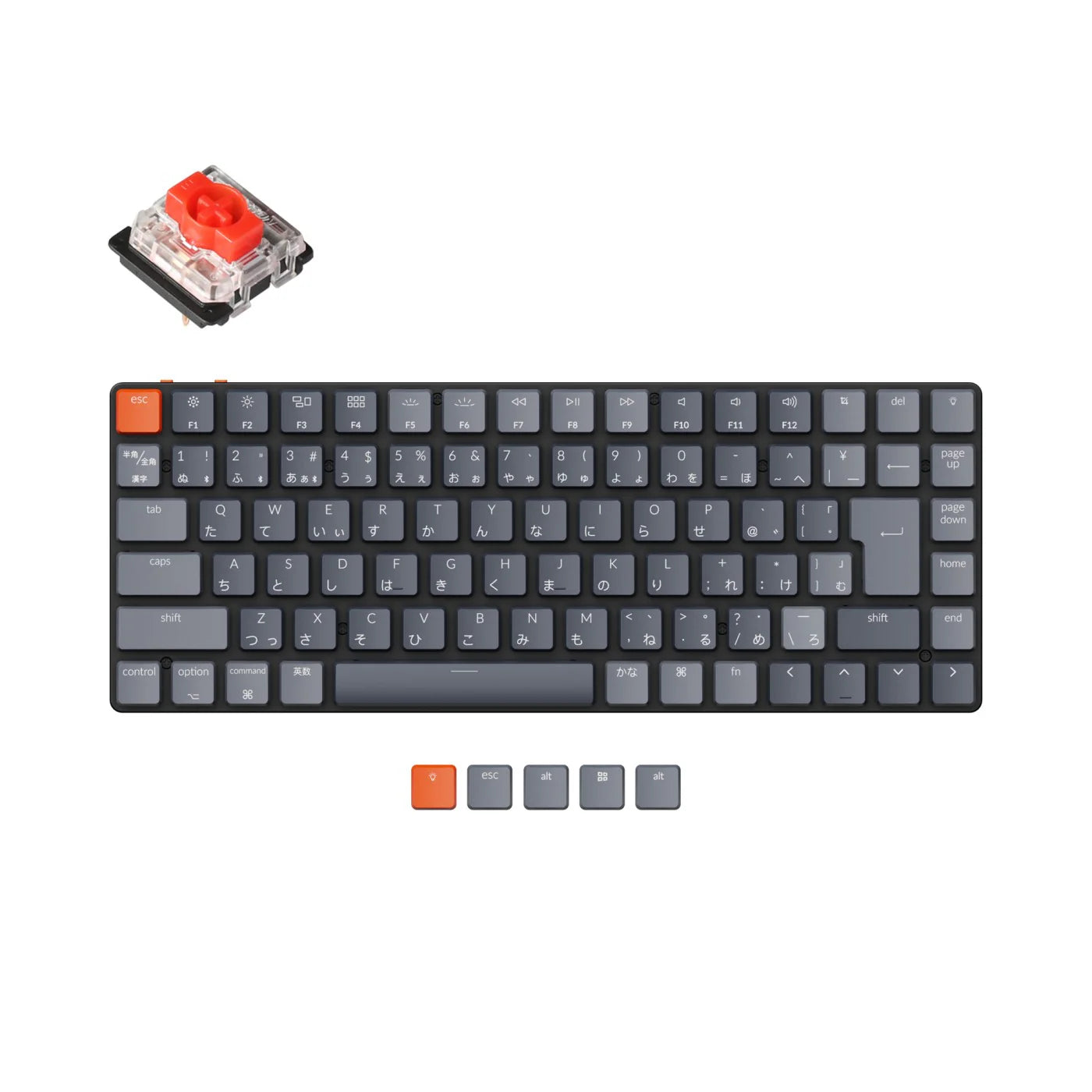 Keychron K3 Ultra-slim Wireless Mechanical Keyboard (Japan JIS Layout) - - View 4
