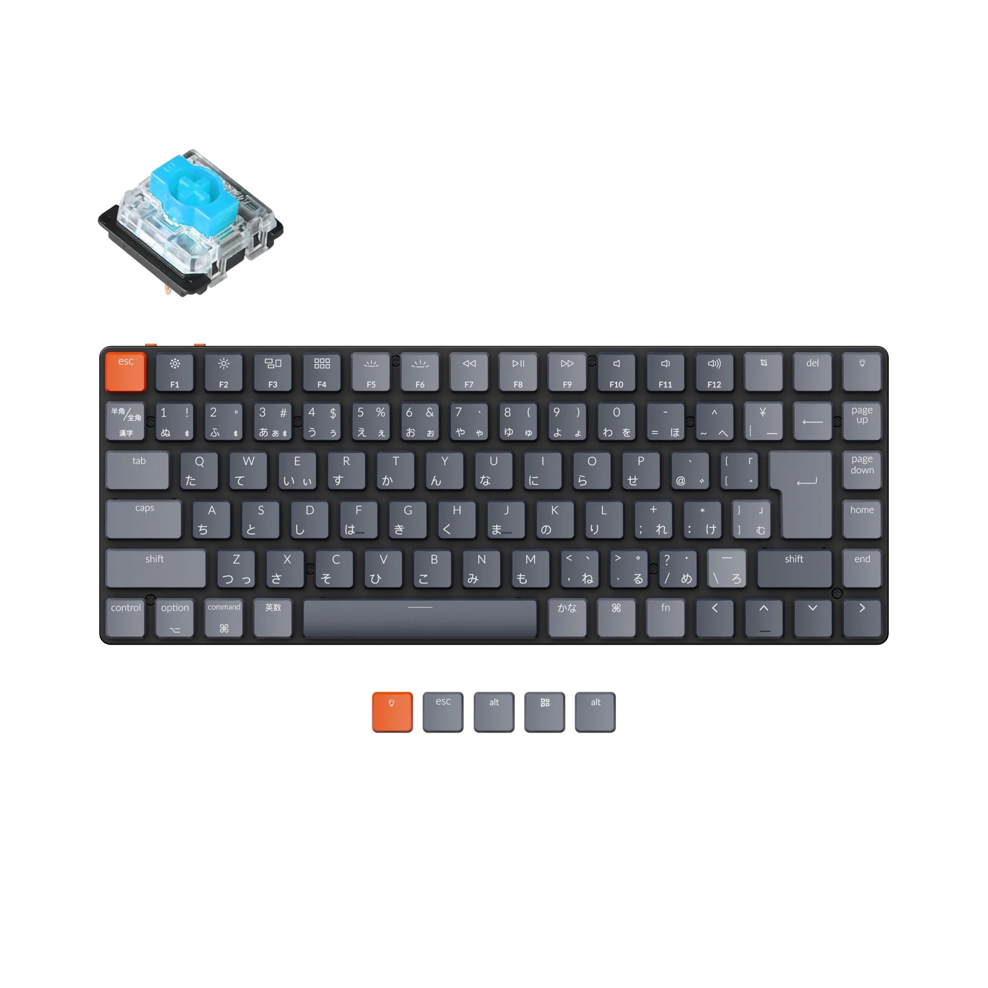 Keychron K3 Ultra-slim Wireless Mechanical Keyboard (Japan JIS Layout) - - View 5
