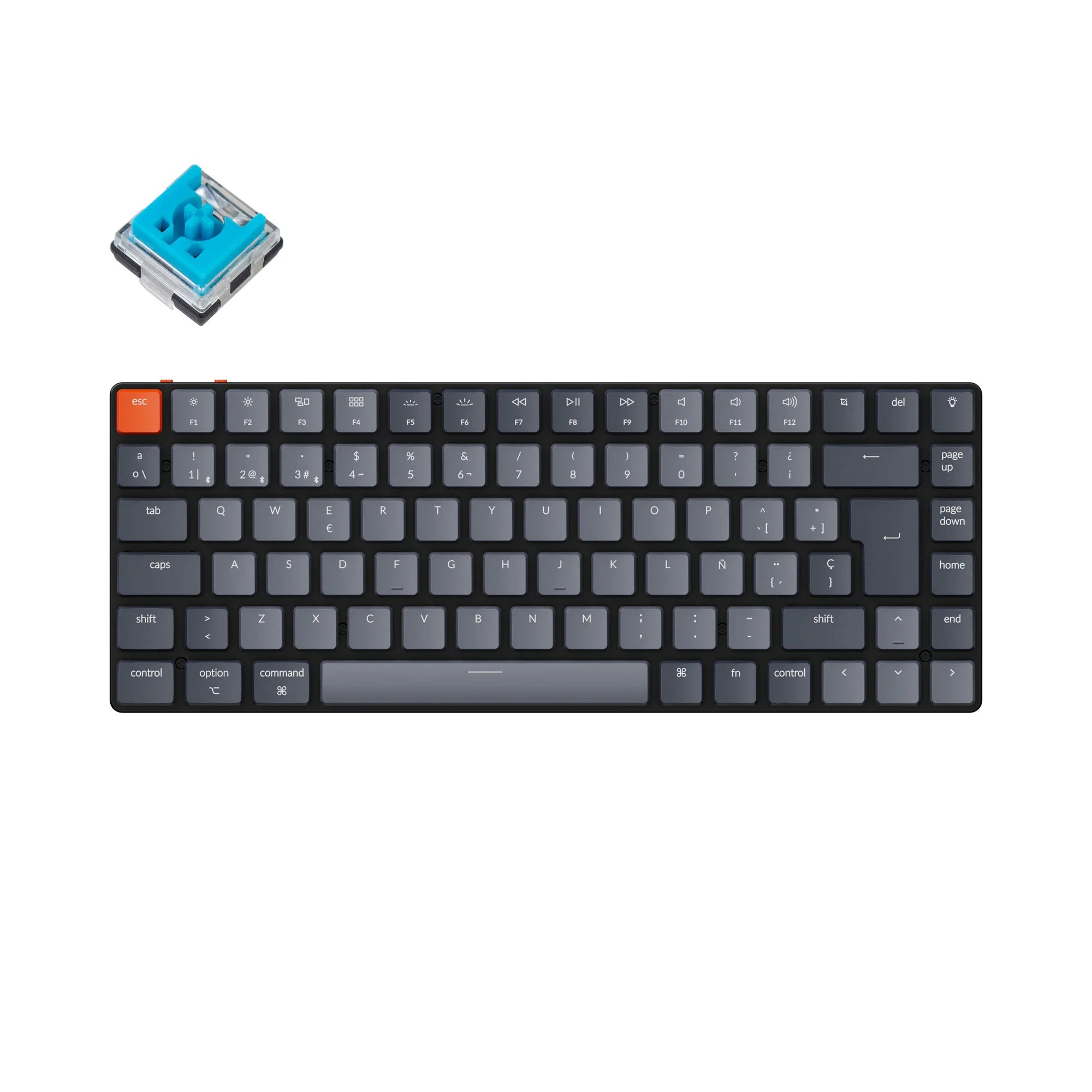 Keychron K3 Ultra-slim Wireless Mechanical Keyboard (Spanish ISO Layout) - - View 2