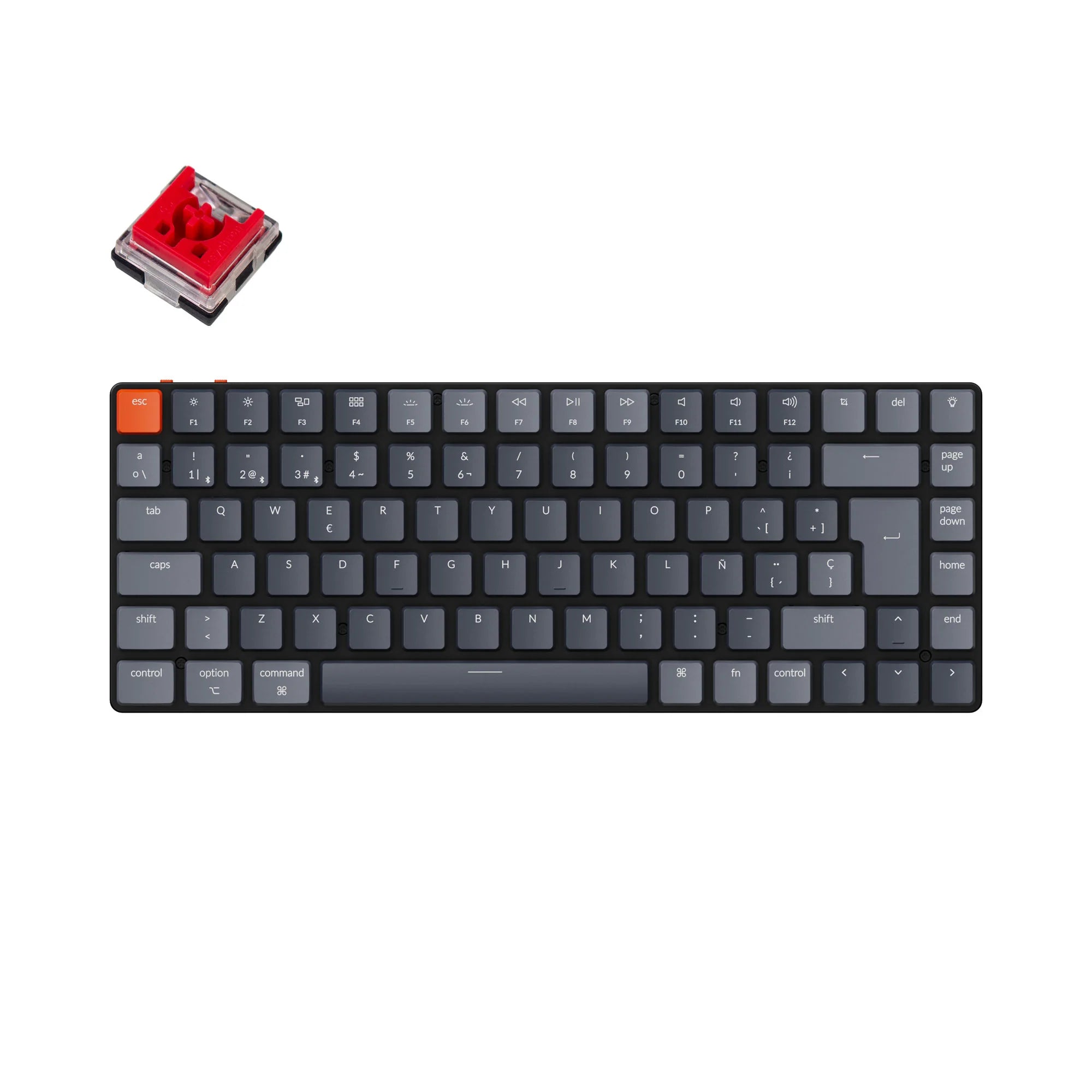 Keychron K3 Ultra-slim Wireless Mechanical Keyboard (Spanish ISO Layout) - - View 4